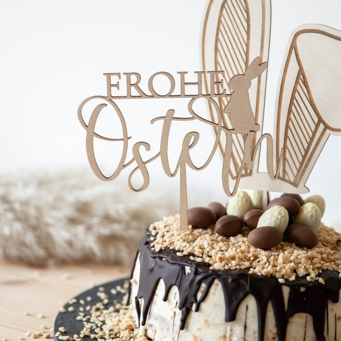 Caketopper aus Holz - perfekt für Ostern