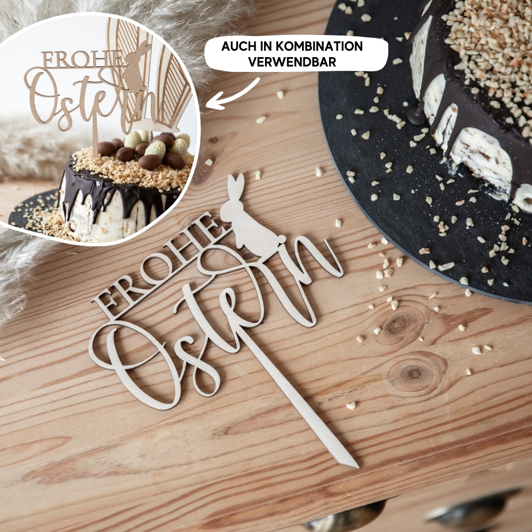 Caketopper aus Holz - perfekt für Ostern