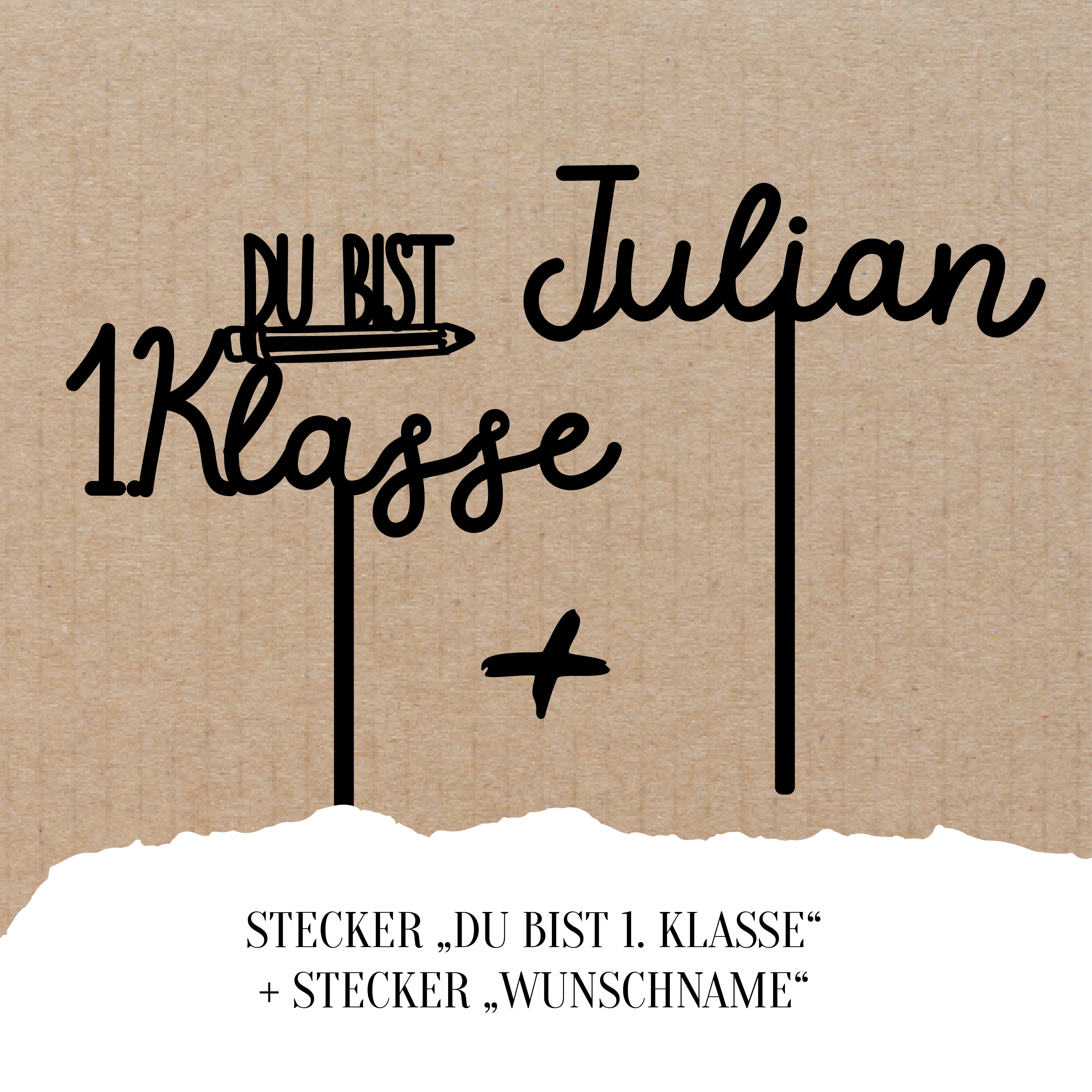 Personalisiertes Caketopper-Set