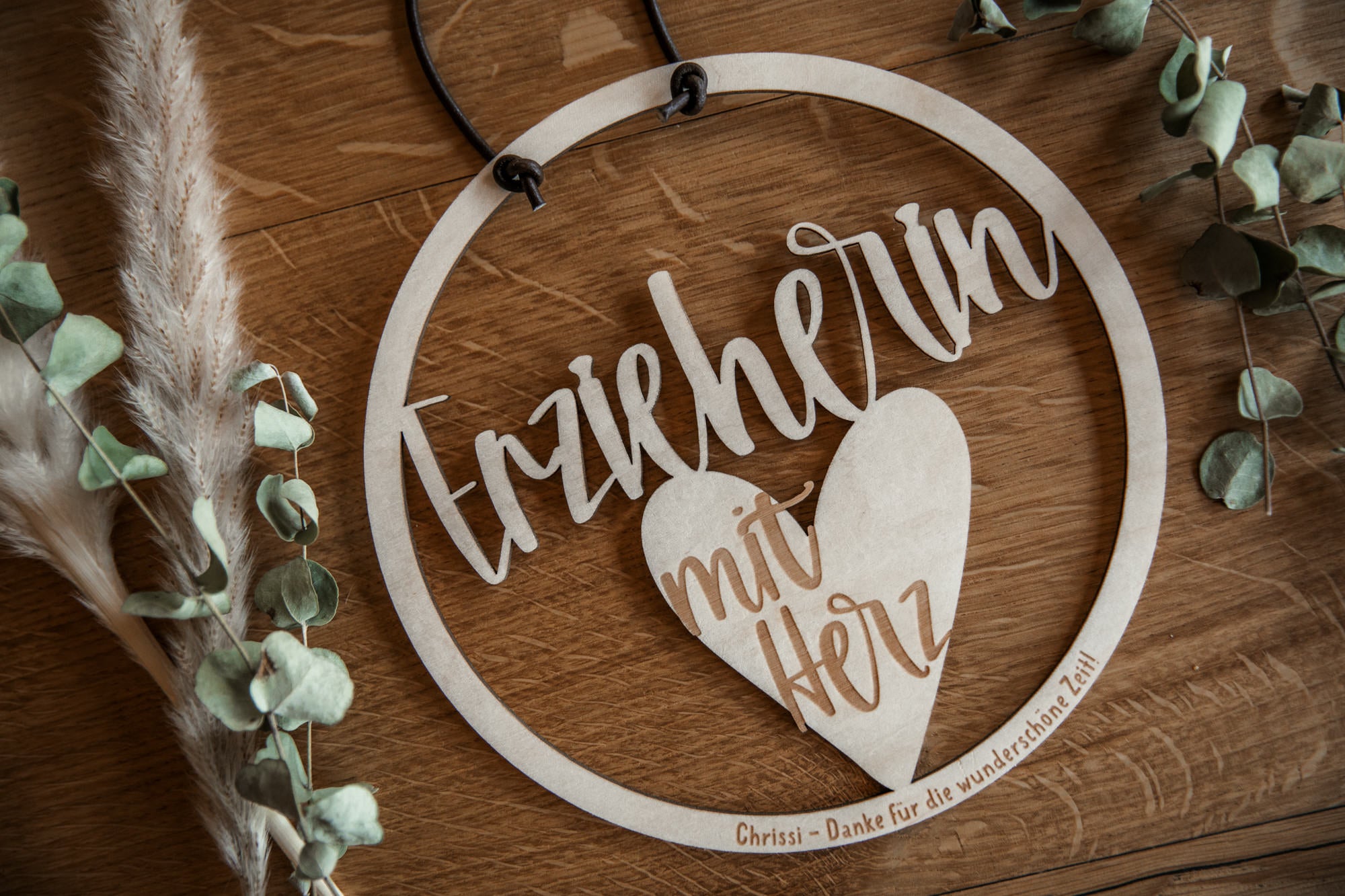 Holzschild Erzieherin / Geschenk zum Abschied für Erzieherin / personalisierbar mit Namen