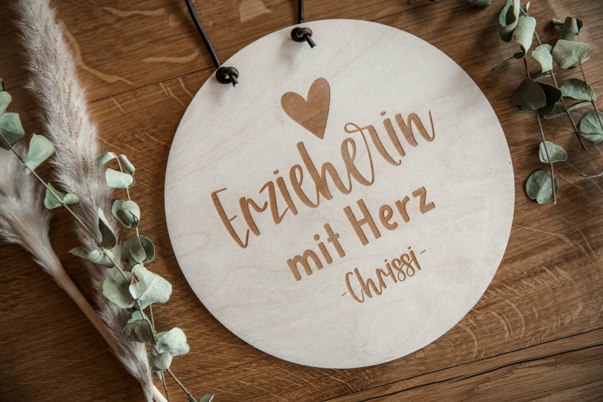 Holzschild Erzieherin / Geschenk zum Abschied für Erzieherin / personalisierbar mit Namen