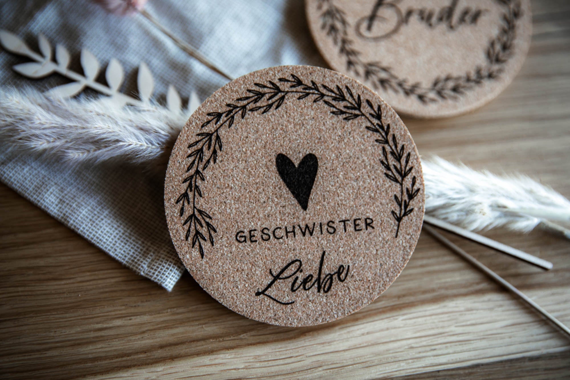 Meilensteinkarten Baby aus Kork - meine ersten Momente / Geschenk für Mütter oder zur Geburt