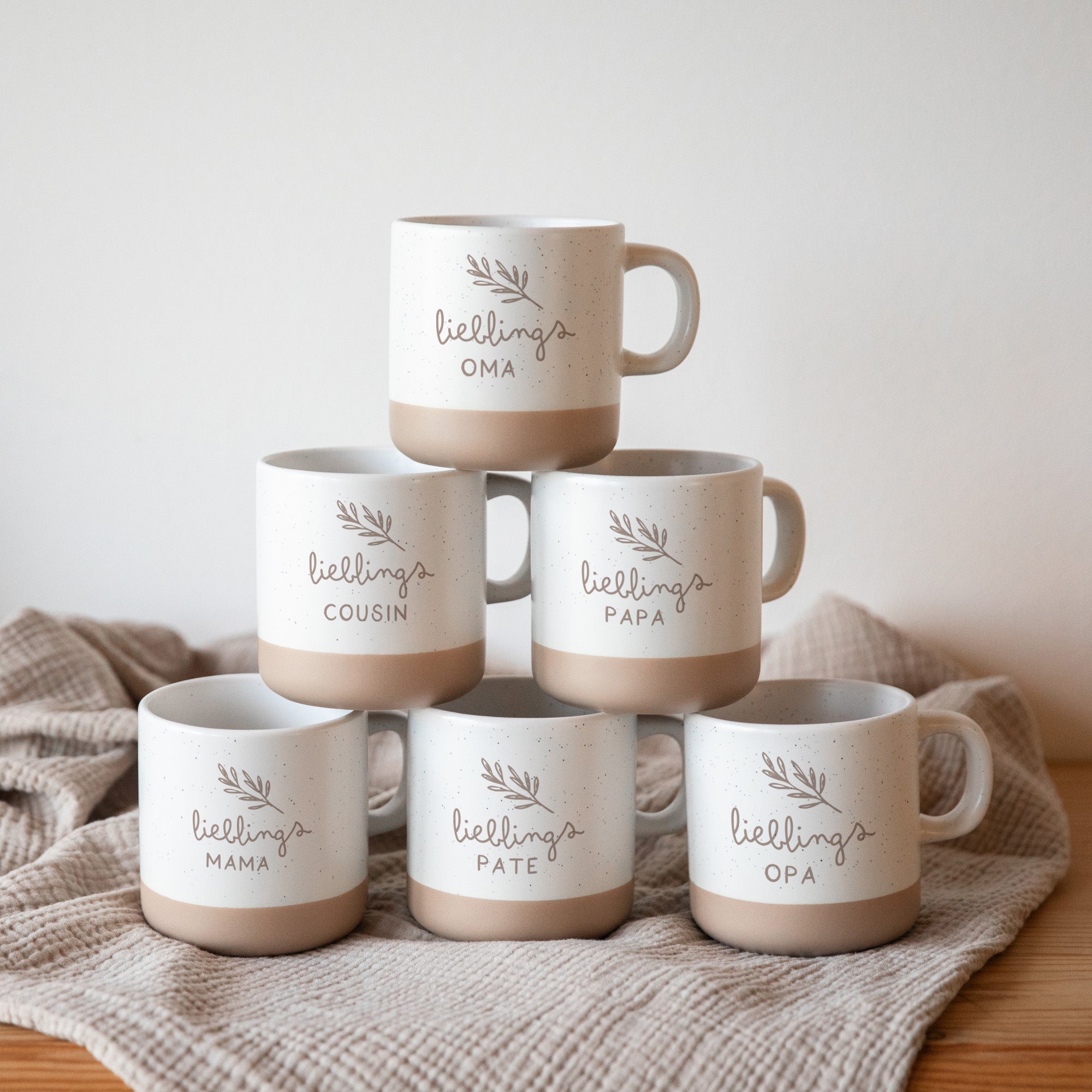 Personalisierte Lieblingstasse für die ganze Familie
