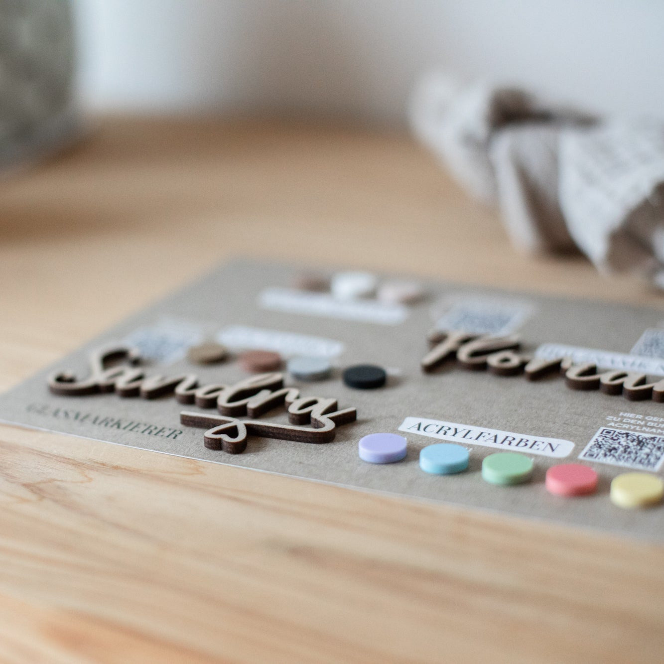 Musterbox Tischkarten & Glasmarkierer