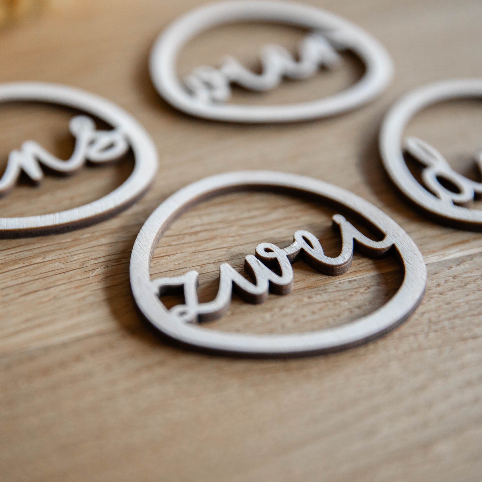 Laserhelden Shop - Adventskranz Zahlen 1-4 aus Holz