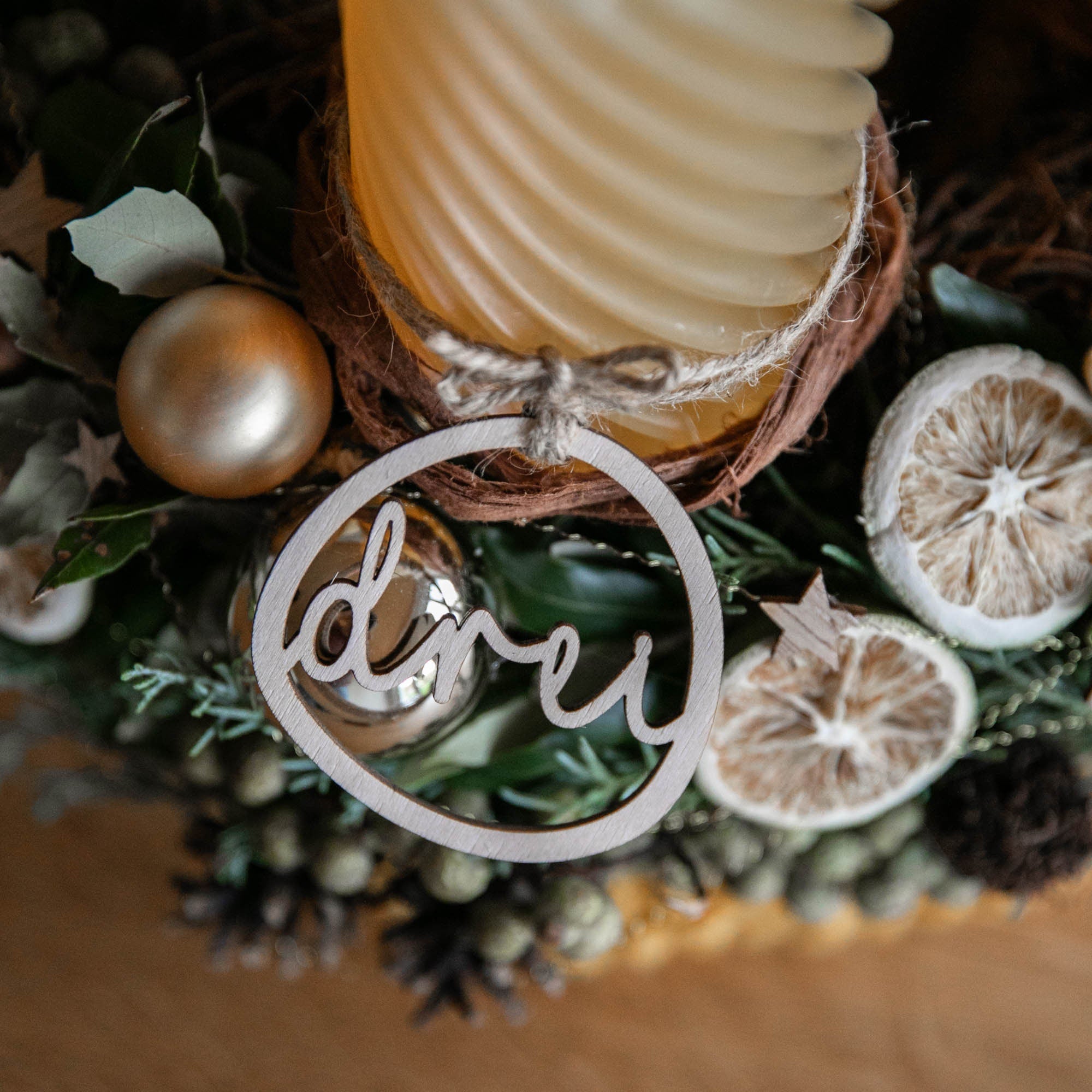 Laserhelden Shop - Adventskranz Zahlen 1-4 aus Holz