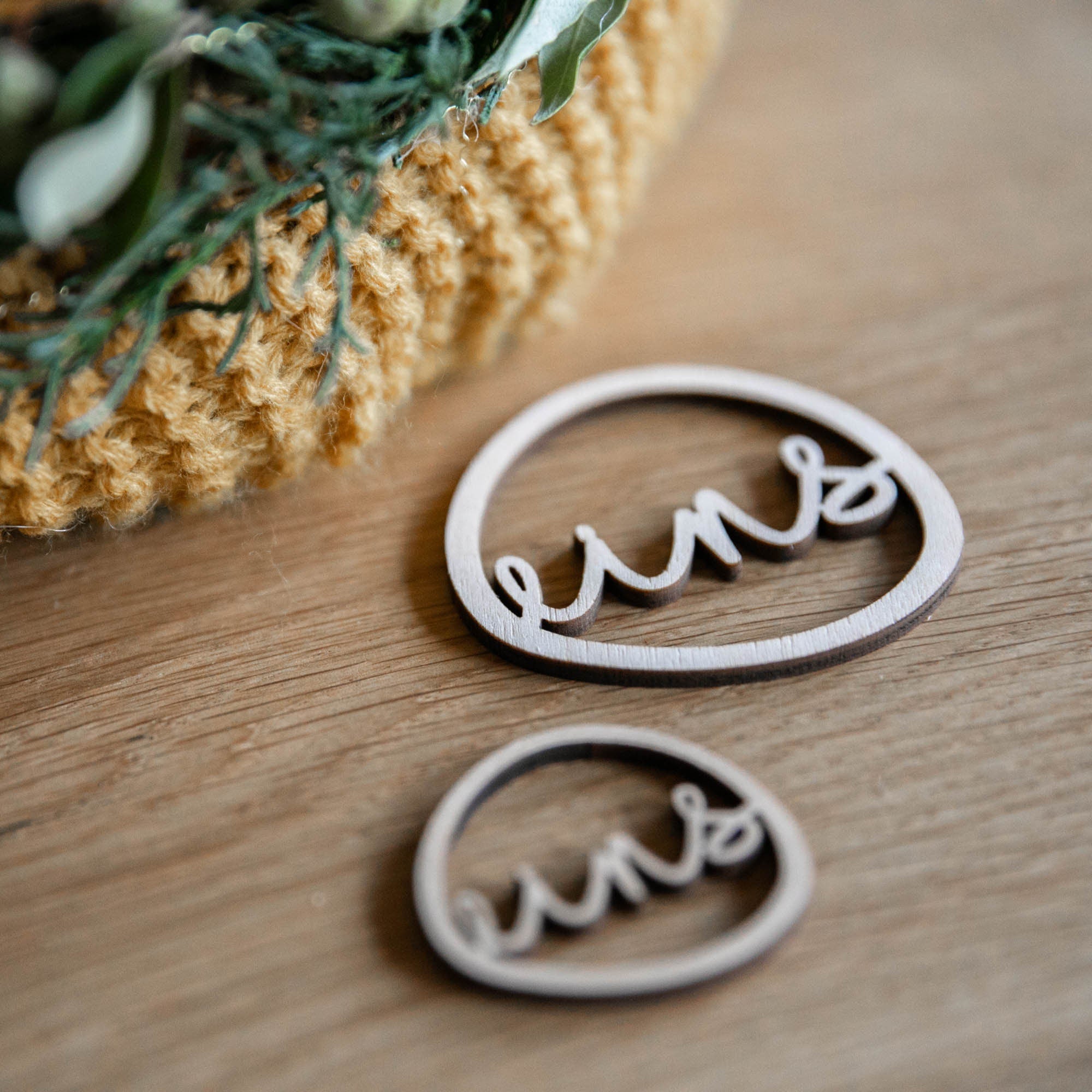 Laserhelden Shop - Adventskranz Zahlen 1-4 aus Holz