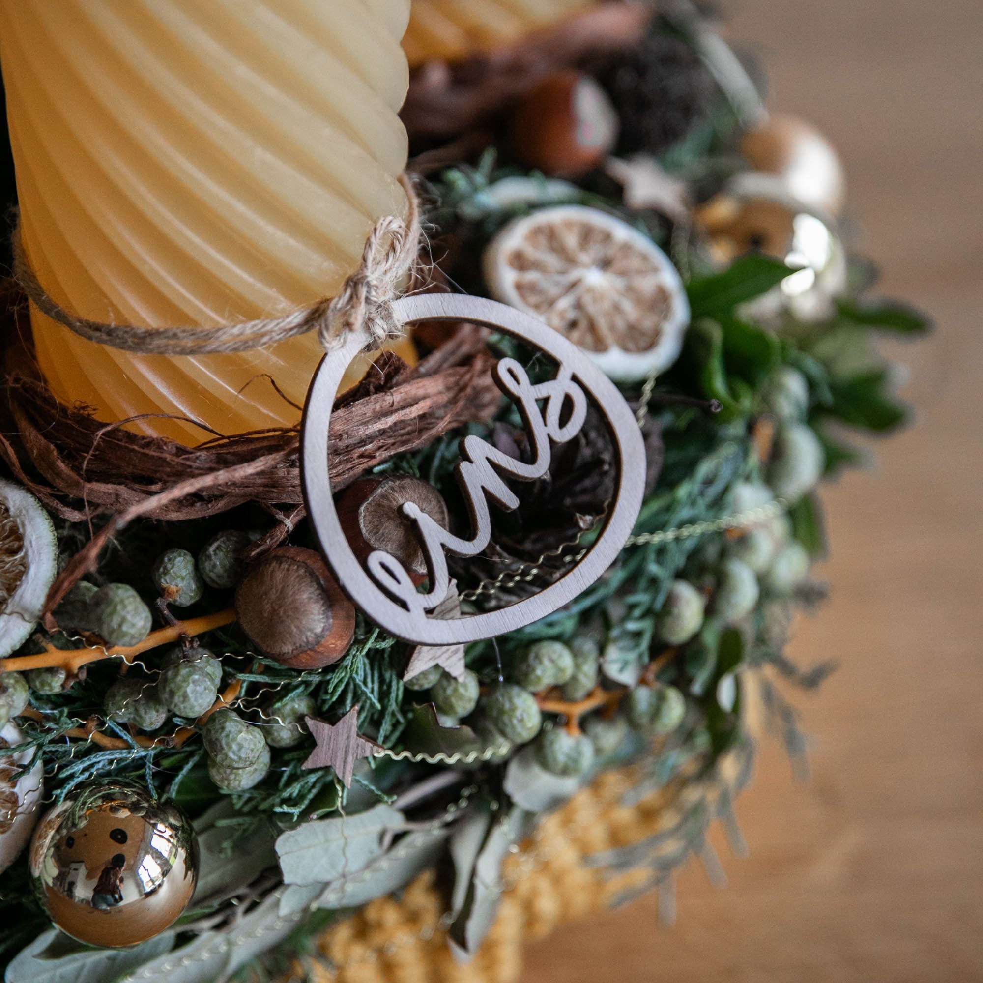 Laserhelden Shop - Adventskranz Zahlen 1-4 aus Holz