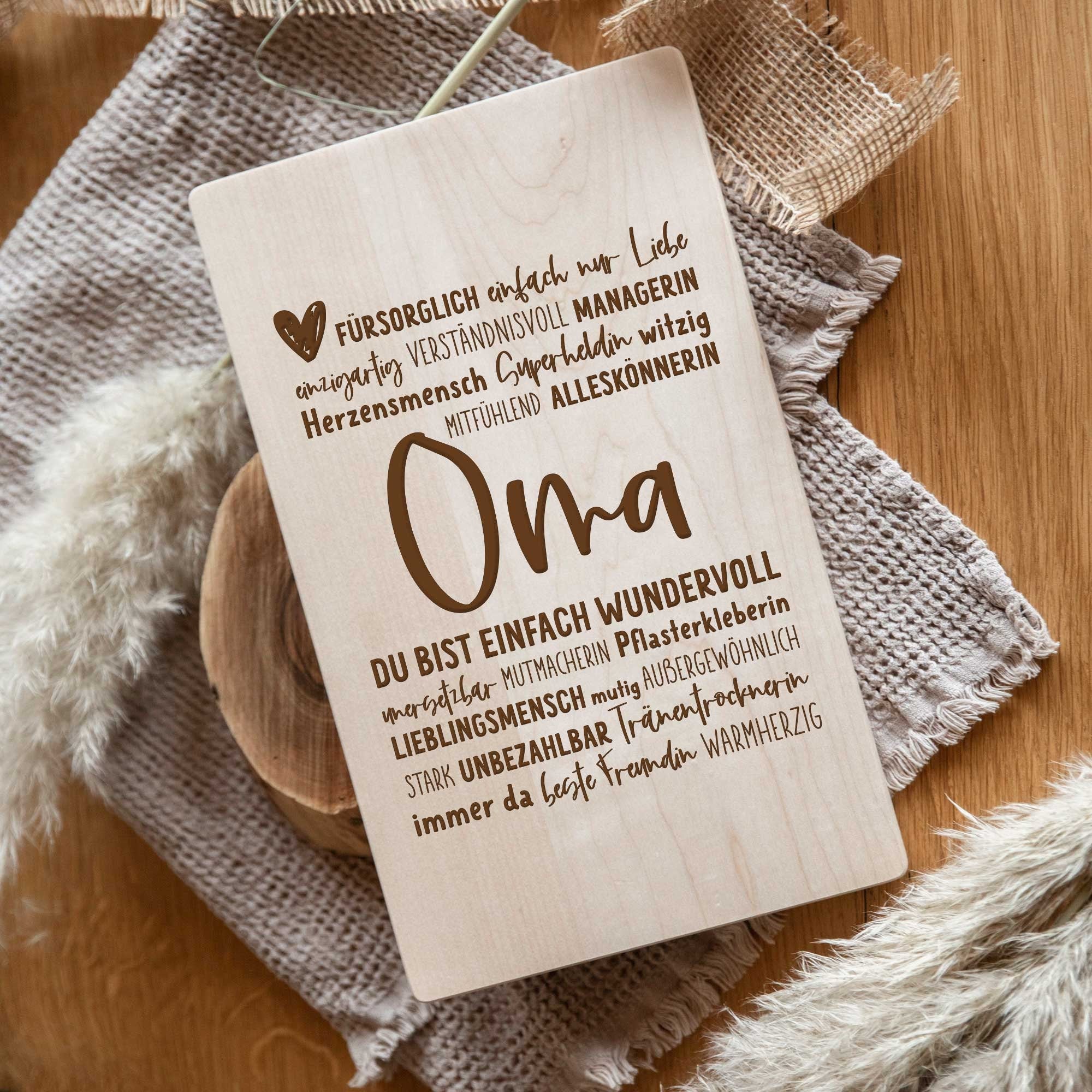 Frühstücksbrett mit Gravur Muttertag Geschenk / Schneidebrett / Brotzeitbrett Mutter / Geschenkidee Geburtstag / Vesperbrett / Beste Mama