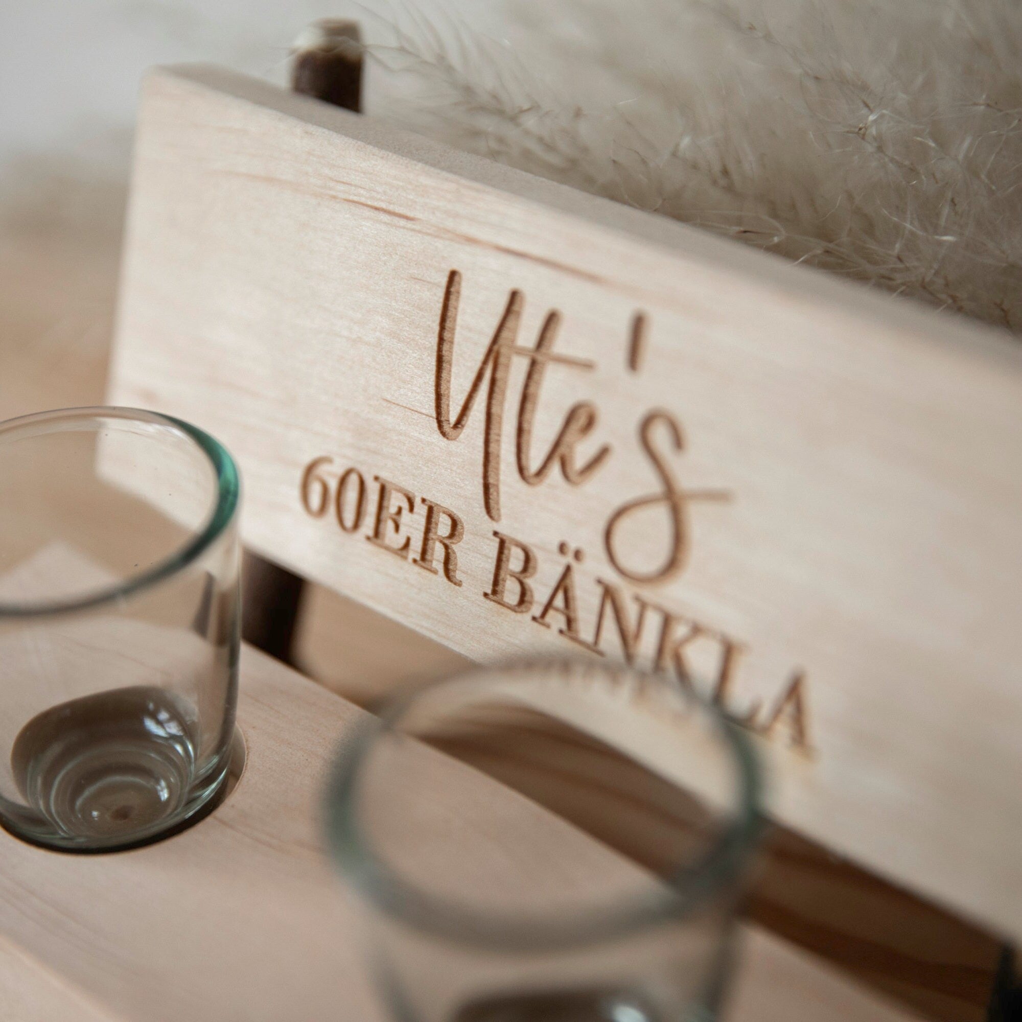 Personalisierte Schnapsbank als Geldgeschenk für runden Geburtstag / Geschenk personalisiert mit Namen / Geld schenken 60 Geburtstag