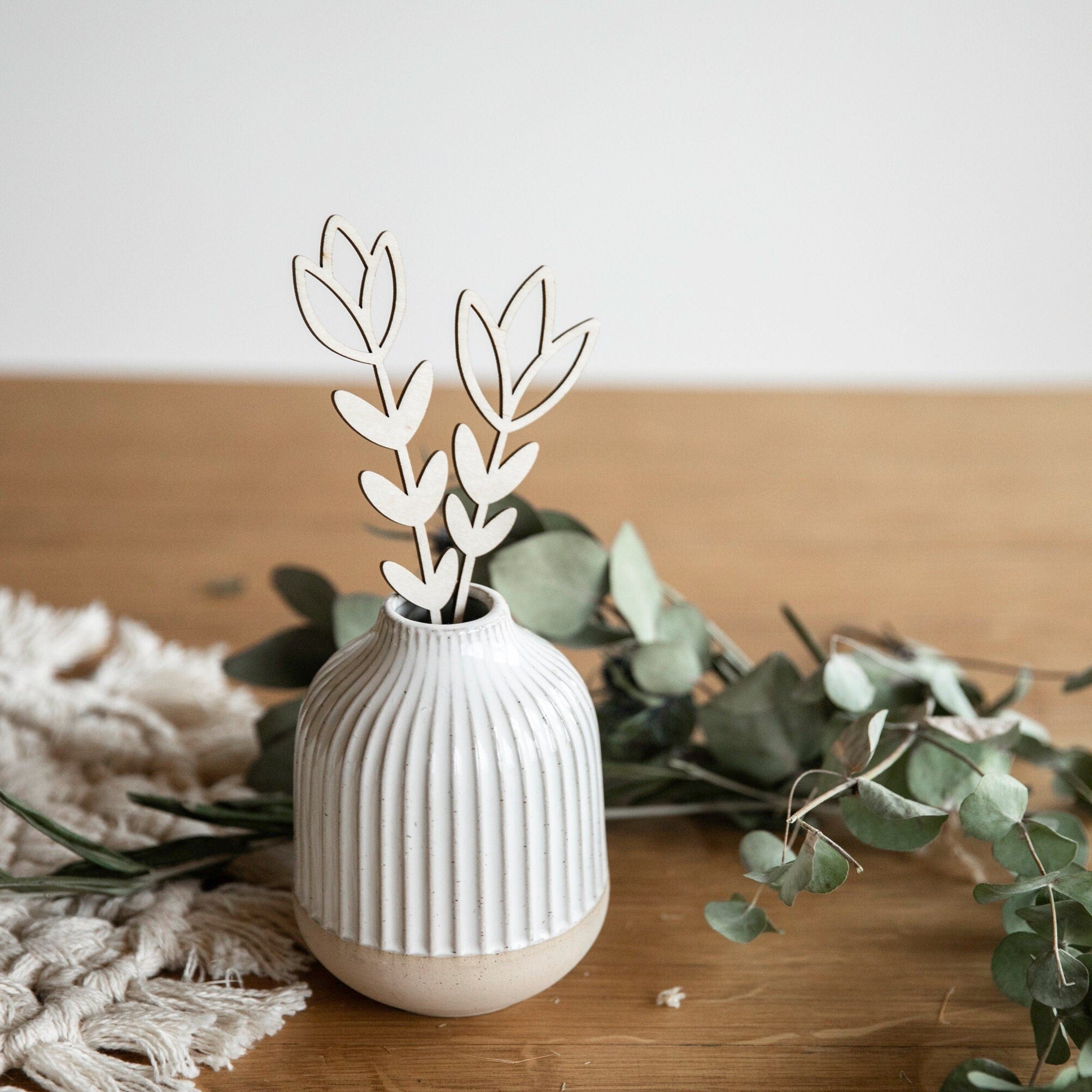 Holzblumen Basteldekoration / Trockenblumen Tischdeko / Mitgebsel Geschenk / Muttertag Geschenkidee / Oma Geburtstag / Blumen aus Holz