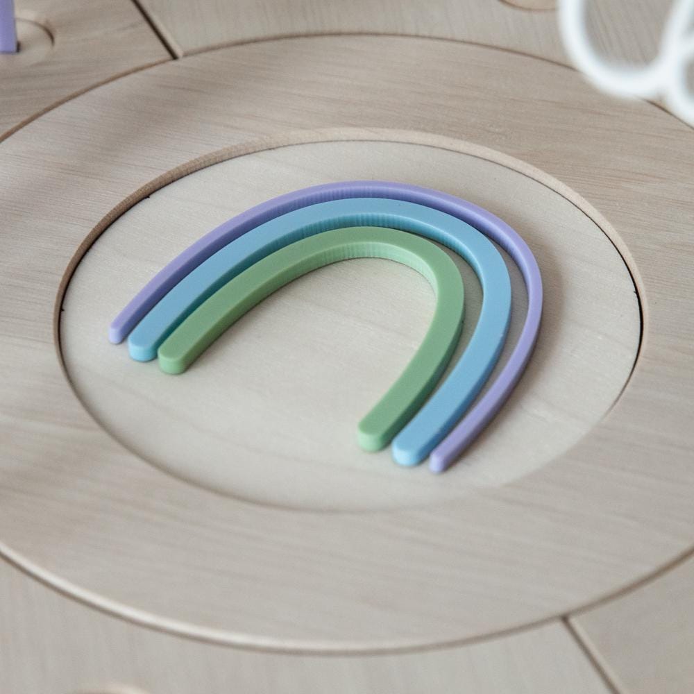 Personalisierter Geburtstagsteller Unterwasser für Mädchen / Bunter Geburtstagskranz aus Holz mit Gravur / Kindergeburtstag Meerjungfrau