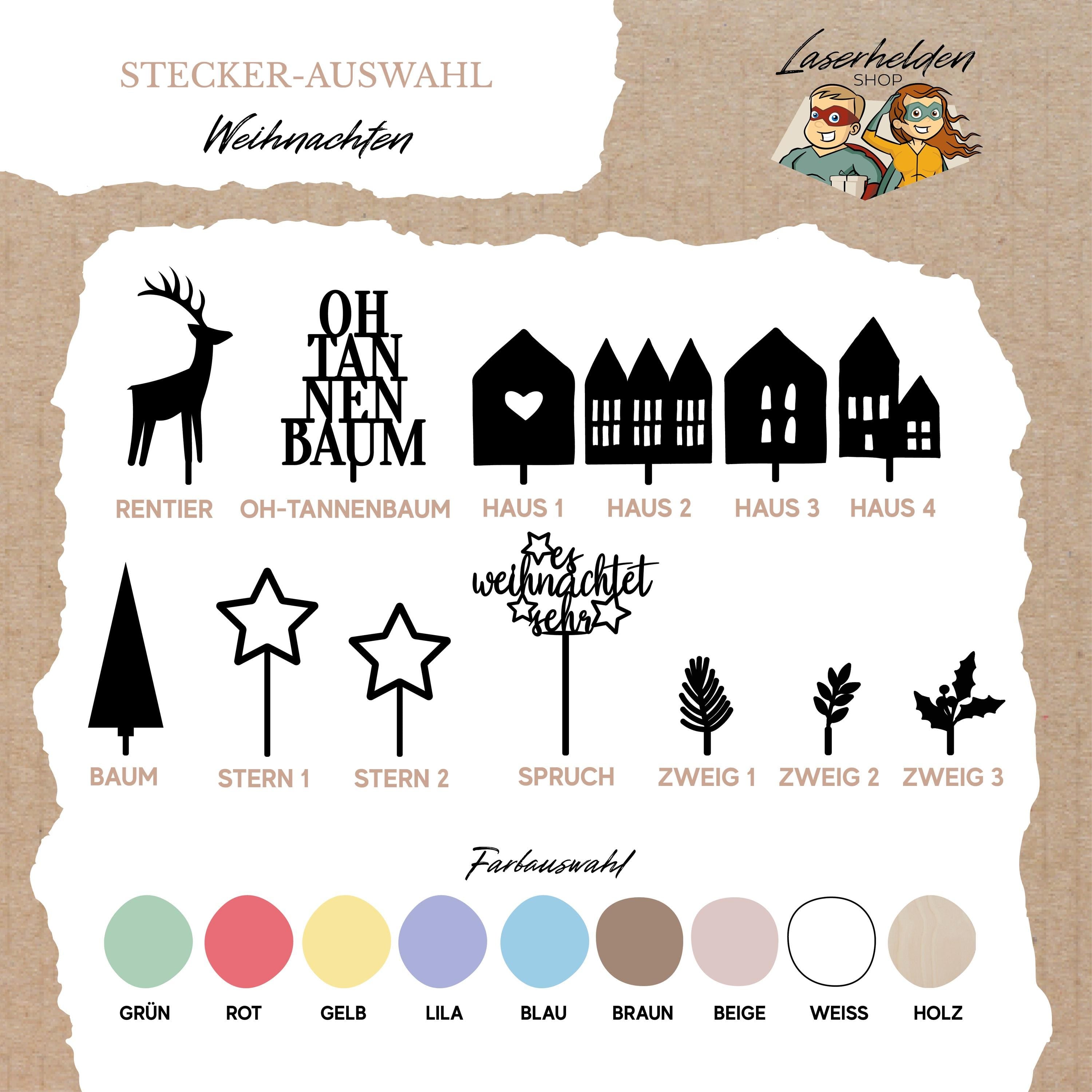 Tischdekoration Weihnachten / Aufsteller Weihnachten / Holzbogen Rentier / Adventsdeko Fensterbank