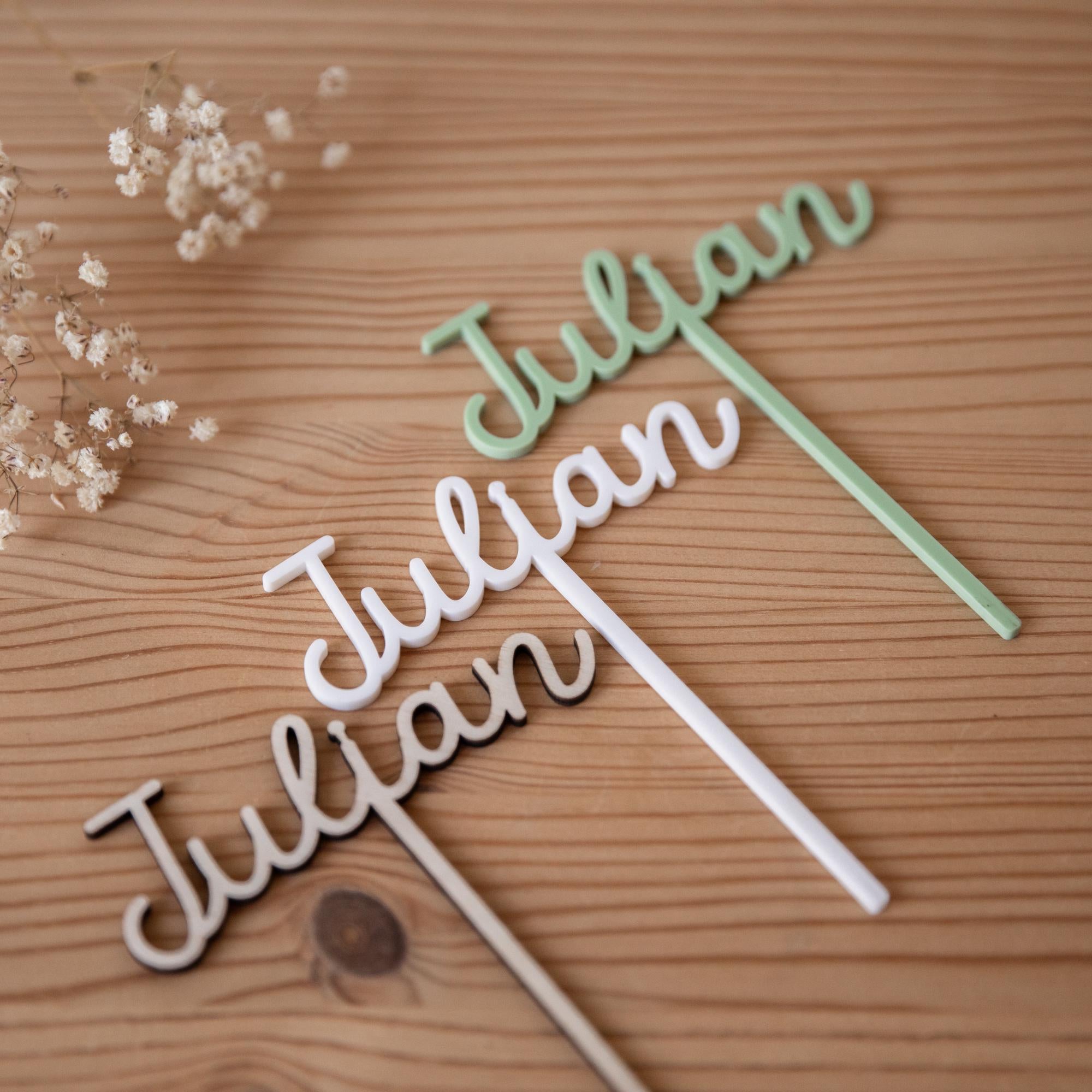 Erweiterung für Geburtstagskranz aus Holz / Happy-Birthday-Stecker / Geburtstagsteller Name | Zahlen Holz | Kindergeburtstag Teller Zubehör