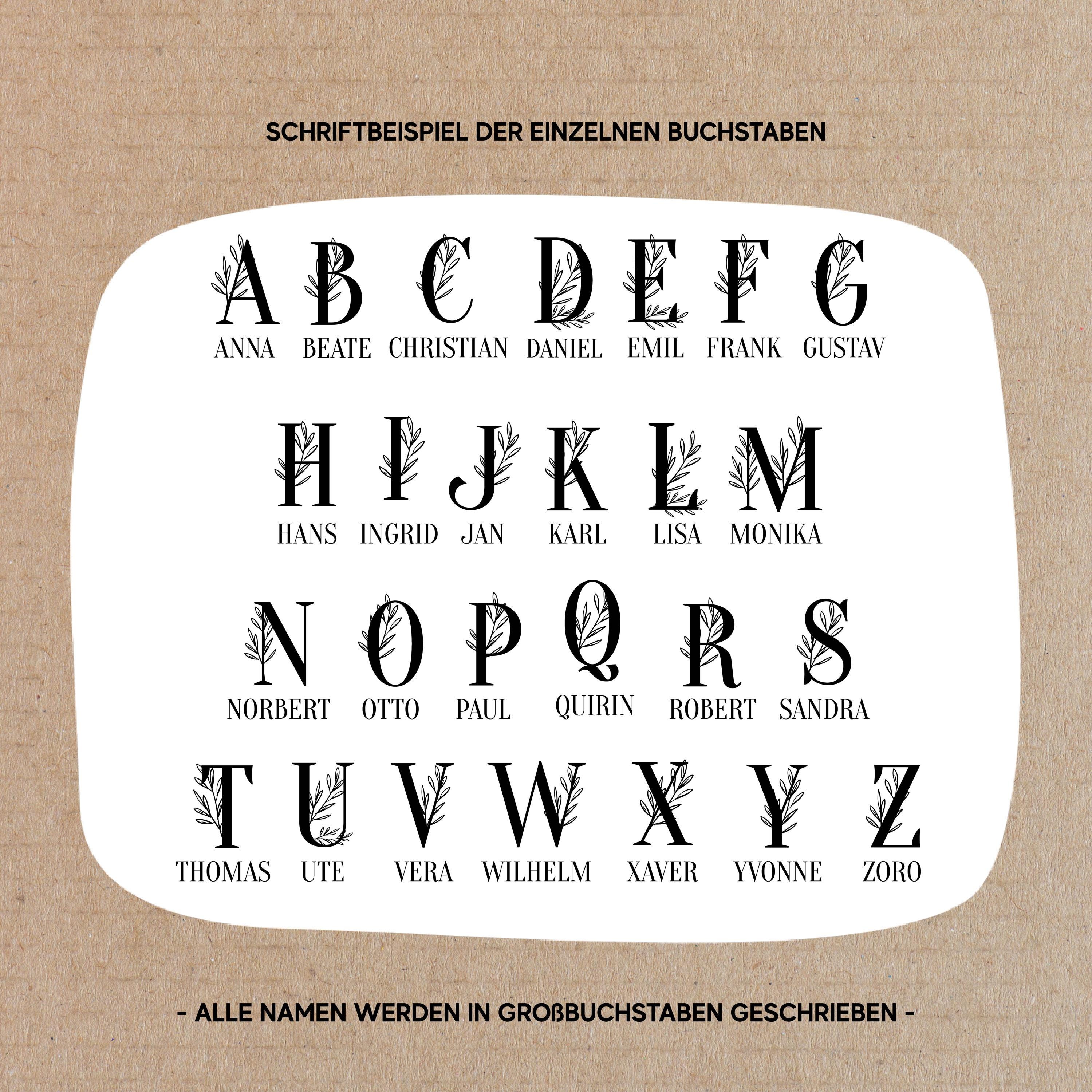 Personalisierte Tasse Anfangsbuchstabe / Geschenk Freundin / Geschenkidee Frau Geburtstag / Weihnachten Kleinigkeit / Gravur Name / Steingut