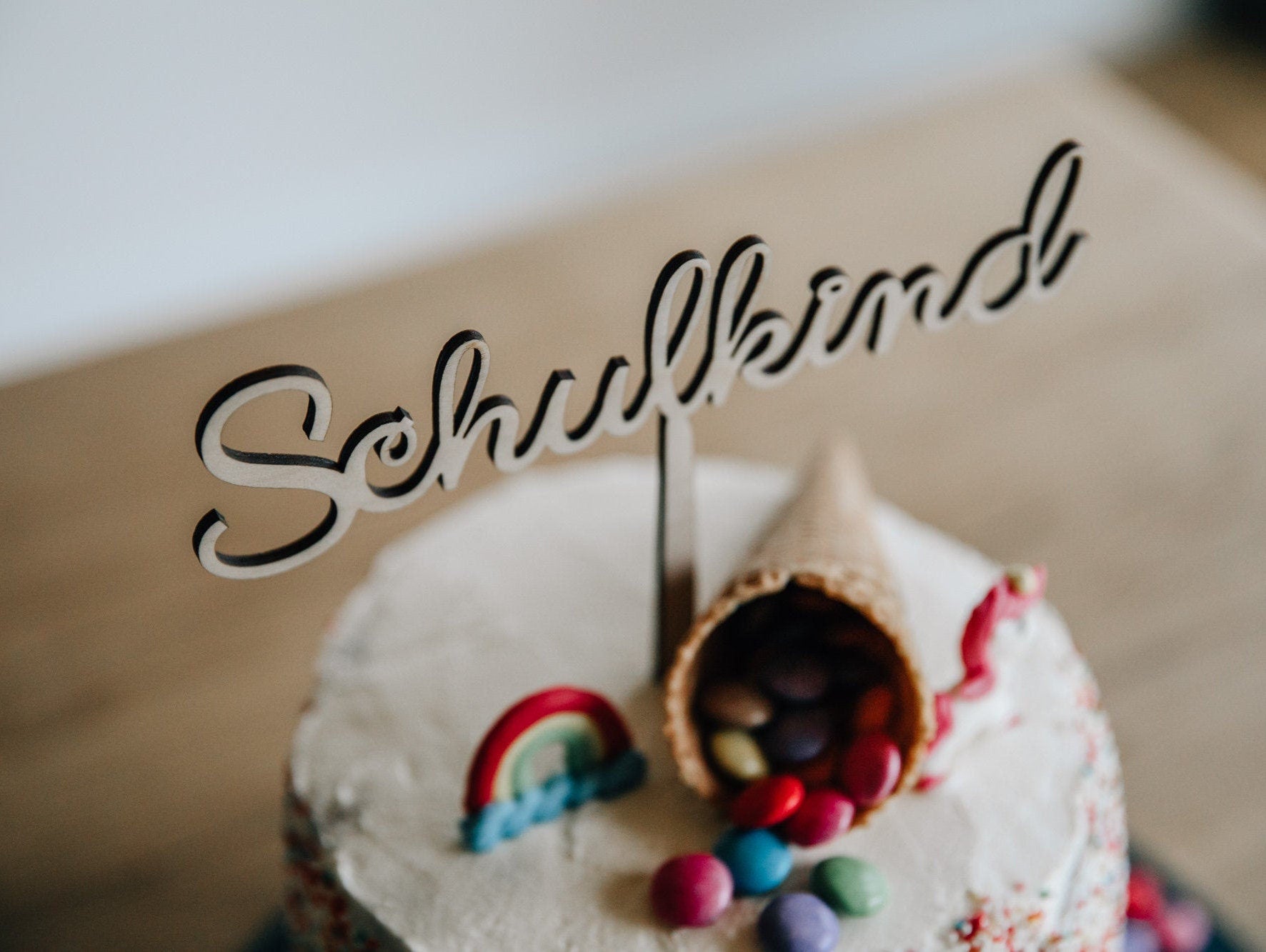 Schulkind Cake Topper / Kuchendeko Einschulung / Kuchen Topper Schulkind