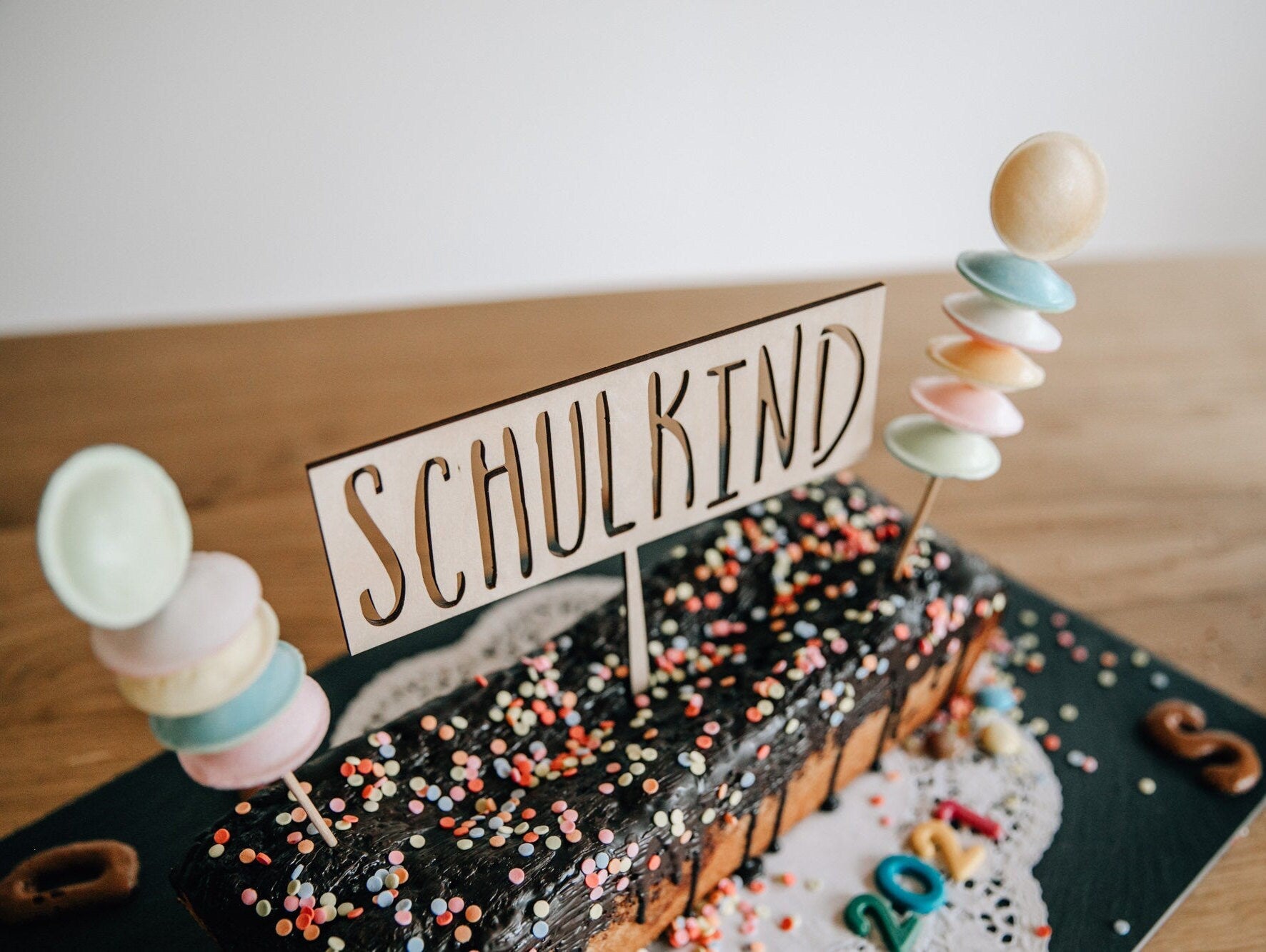 Schulkind Cake Topper / Kuchendeko Schulanfang / Kuchen Topper Schulkind