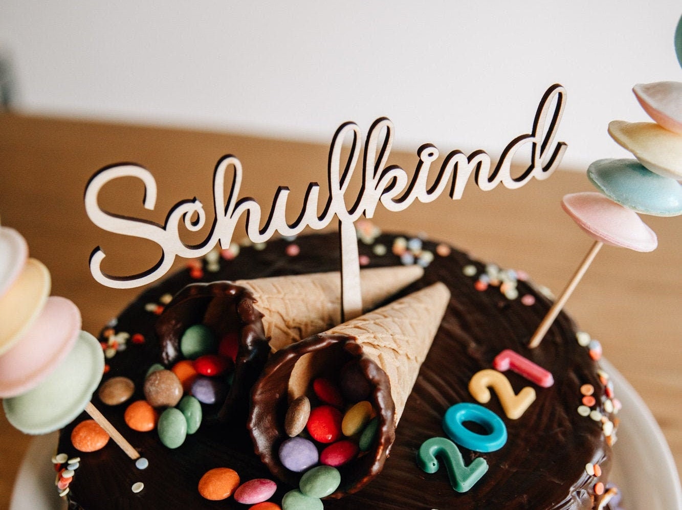 Schulkind Cake Topper / Kuchendeko Einschulung / Kuchen Topper Schulkind