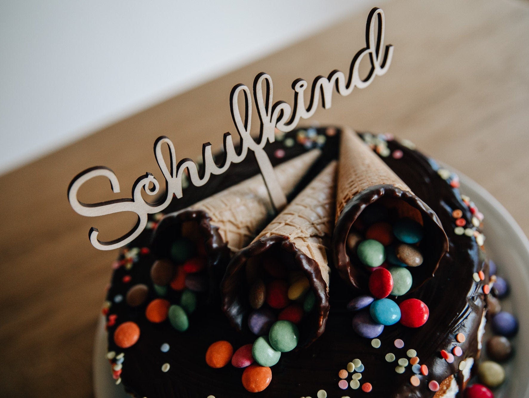 Schulkind Cake Topper / Kuchendeko Einschulung / Kuchen Topper Schulkind