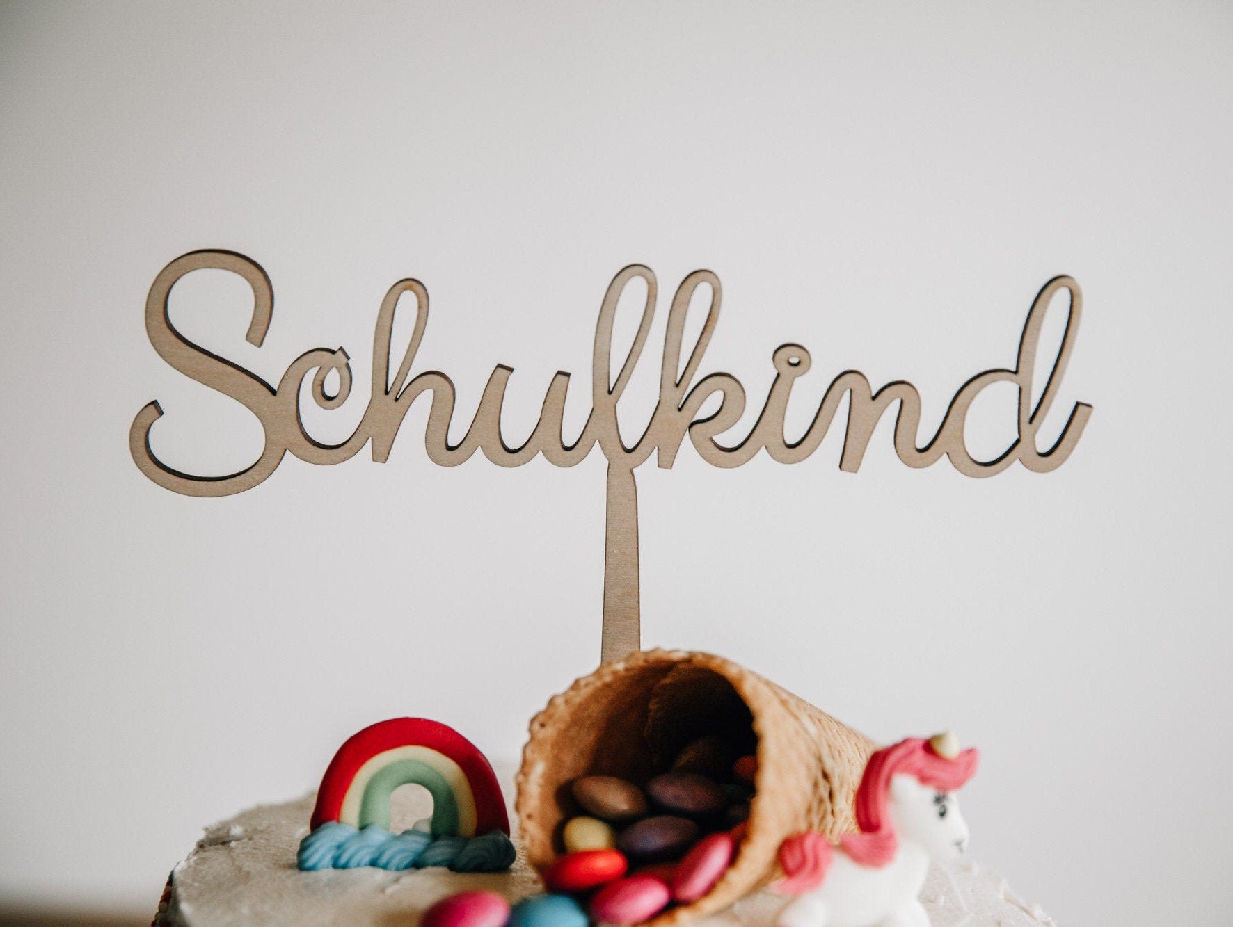 Schulkind Cake Topper / Kuchendeko Einschulung / Kuchen Topper Schulkind