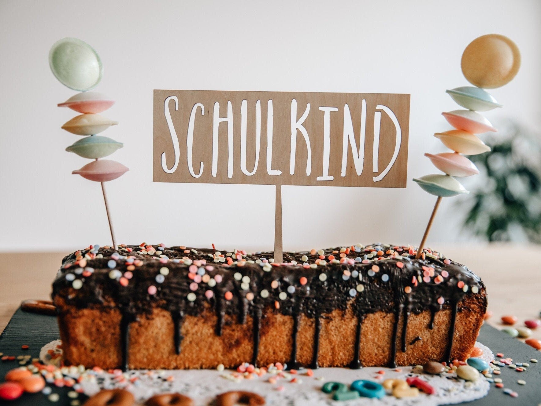 Schulkind Cake Topper / Kuchendeko Schulanfang / Kuchen Topper Schulkind