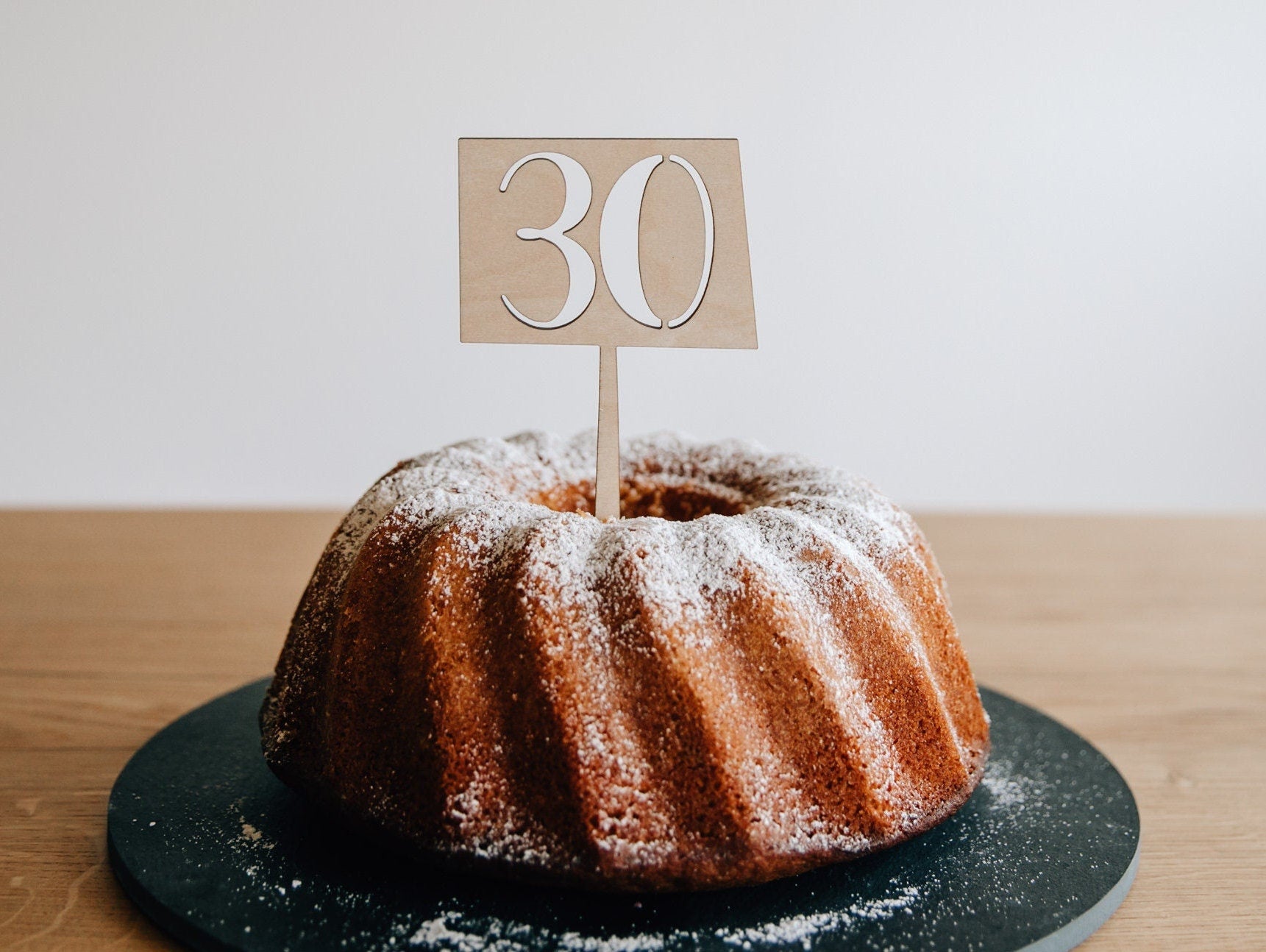 Caketopper Zahl / Kuchendeko Geburtstag / Tortenstecker Zahlen / Kuchendeko Zahlen / Tortentopper Holz / Deko runder Geburtstag