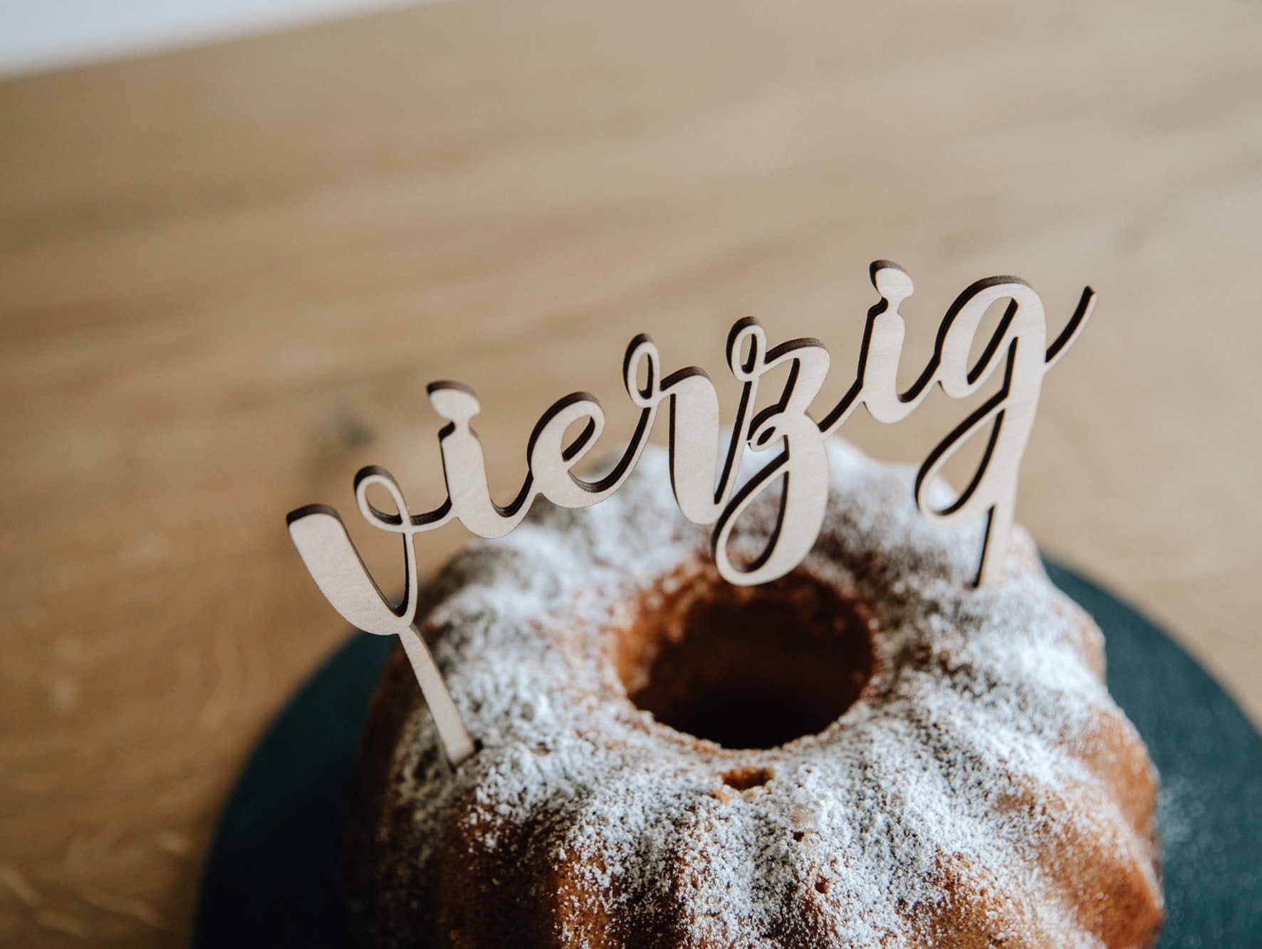 Caketopper Zahl / Kuchendeko Geburtstag / Tortenstecker Zahlen / Kuchendeko Zahlen / Tortentopper Holz / Deko runder Geburtstag