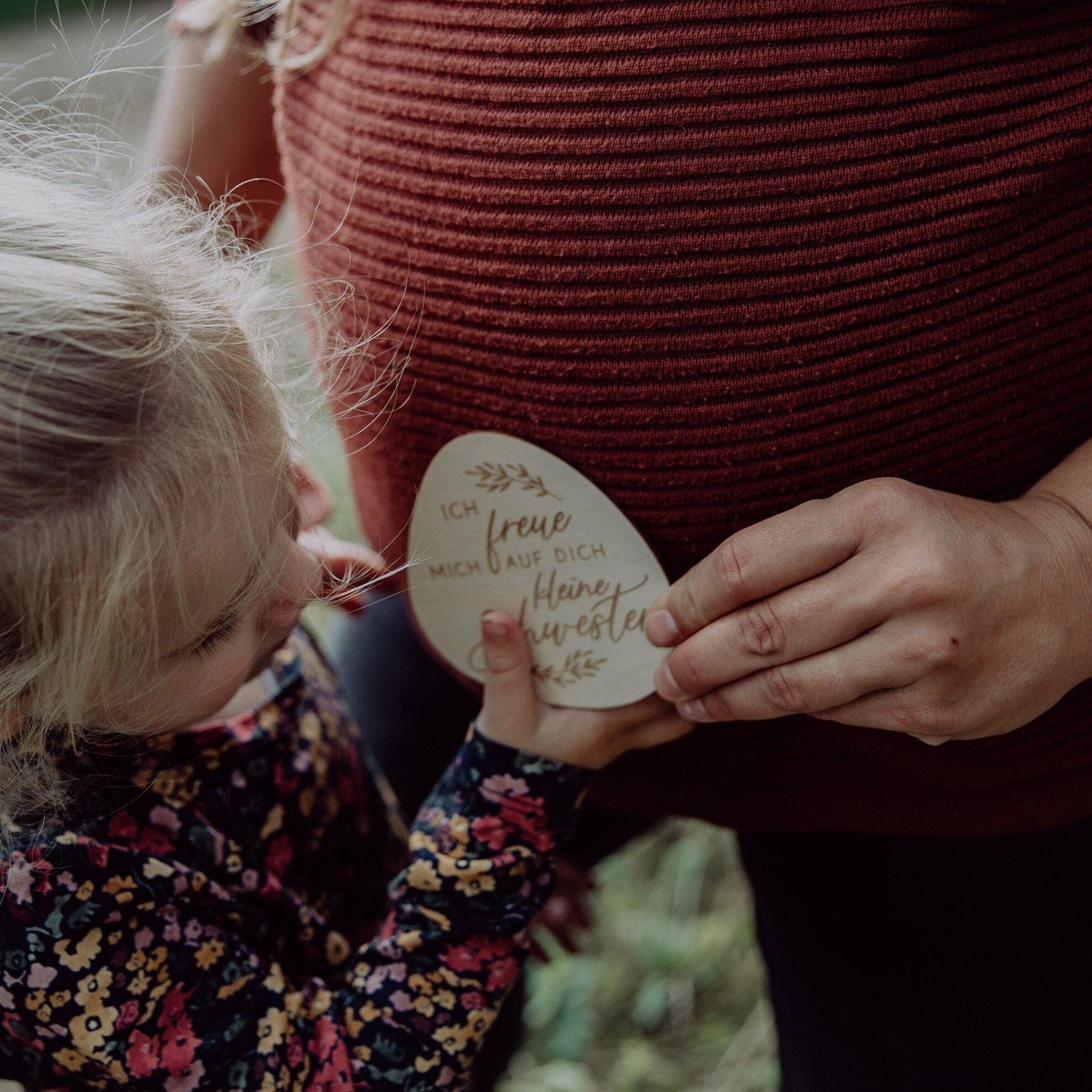 16 Meilensteinkarten Schwangerschaft aus Holz / Geschenk für Schwangere und werdende Mütter / Fotorequisiten
