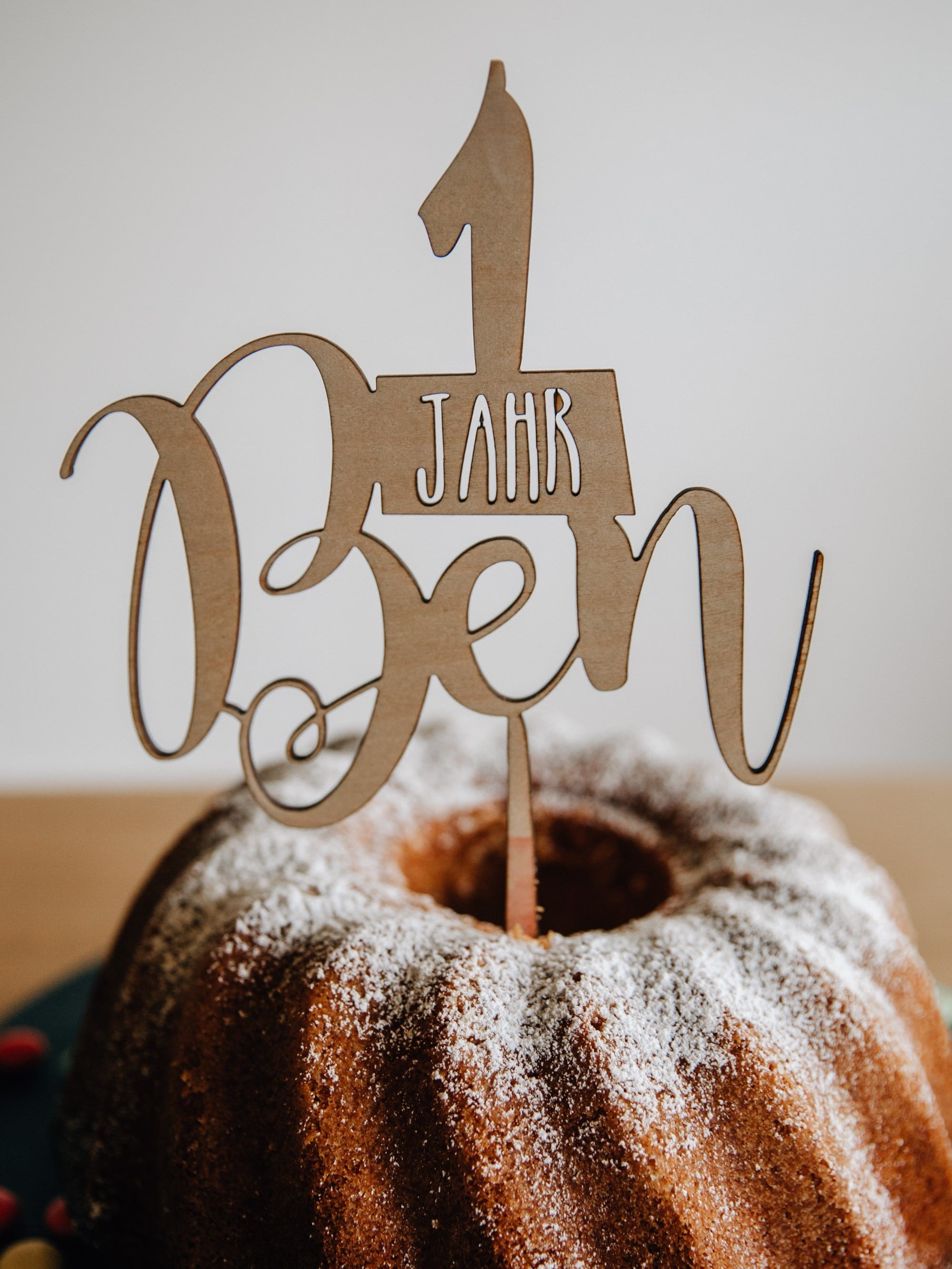 Caketopper 1-99 mit Namen personalisiert / Kuchendeko Geburtstag / Caketopper mit Vornamen / Kuchendeko Geburtstag / Tortentopper Holz