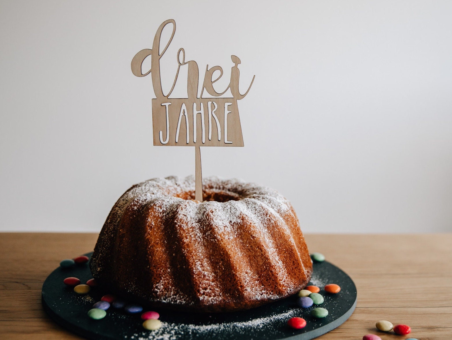 Caketopper Zahl 1-10 "eins, zwei, drei..." / Kuchendeko Geburtstag / Caketopper 1. Geburtstag / Kuchendeko Zahlen / Tortentopper Holz
