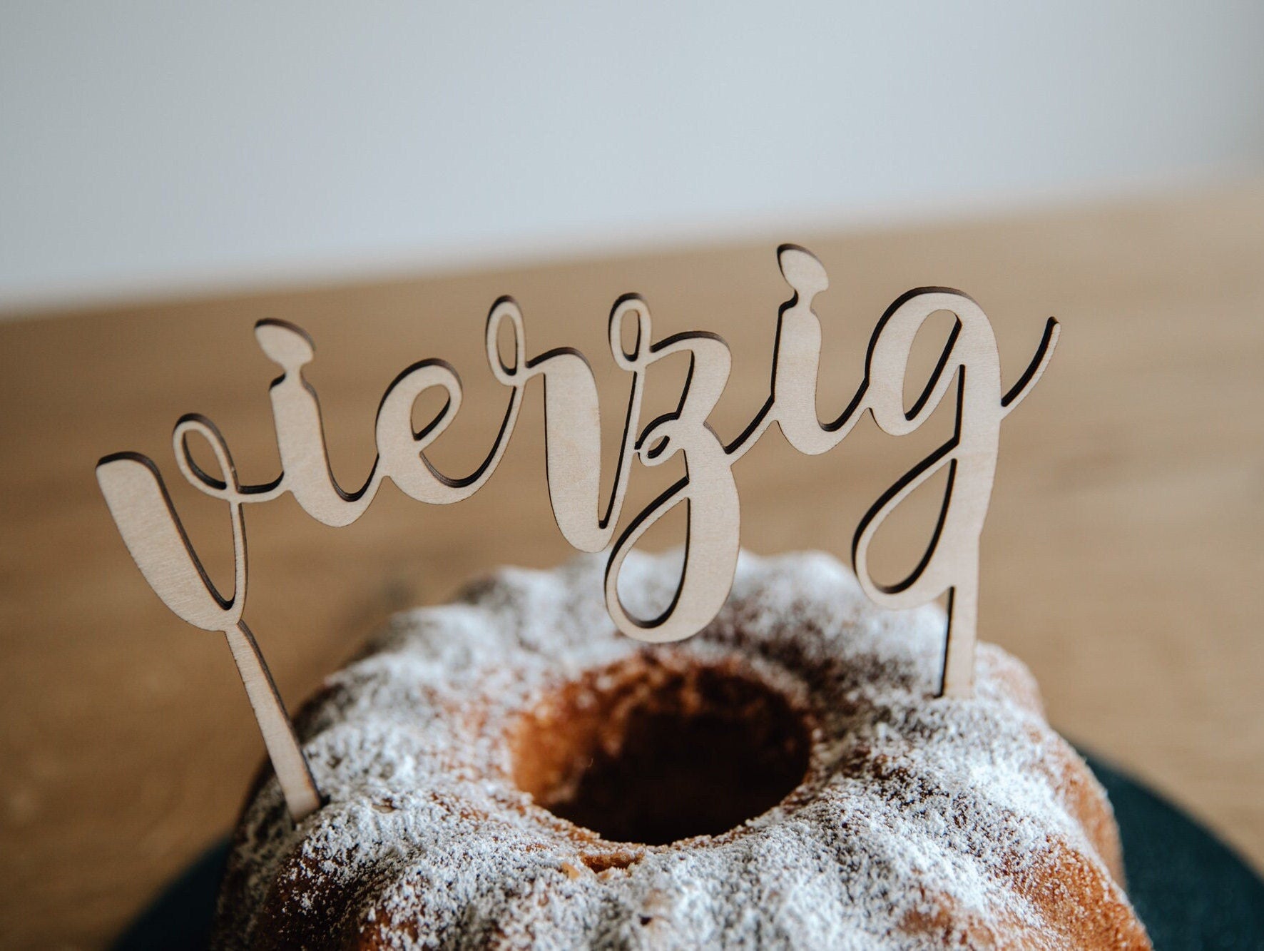 Caketopper Zahl / Kuchendeko Geburtstag / Tortenstecker Zahlen / Kuchendeko Zahlen / Tortentopper Holz / Deko runder Geburtstag