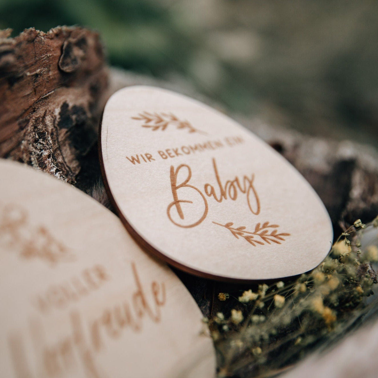 16 Meilensteinkarten Schwangerschaft aus Holz / Geschenk für Schwangere und werdende Mütter / Fotorequisiten