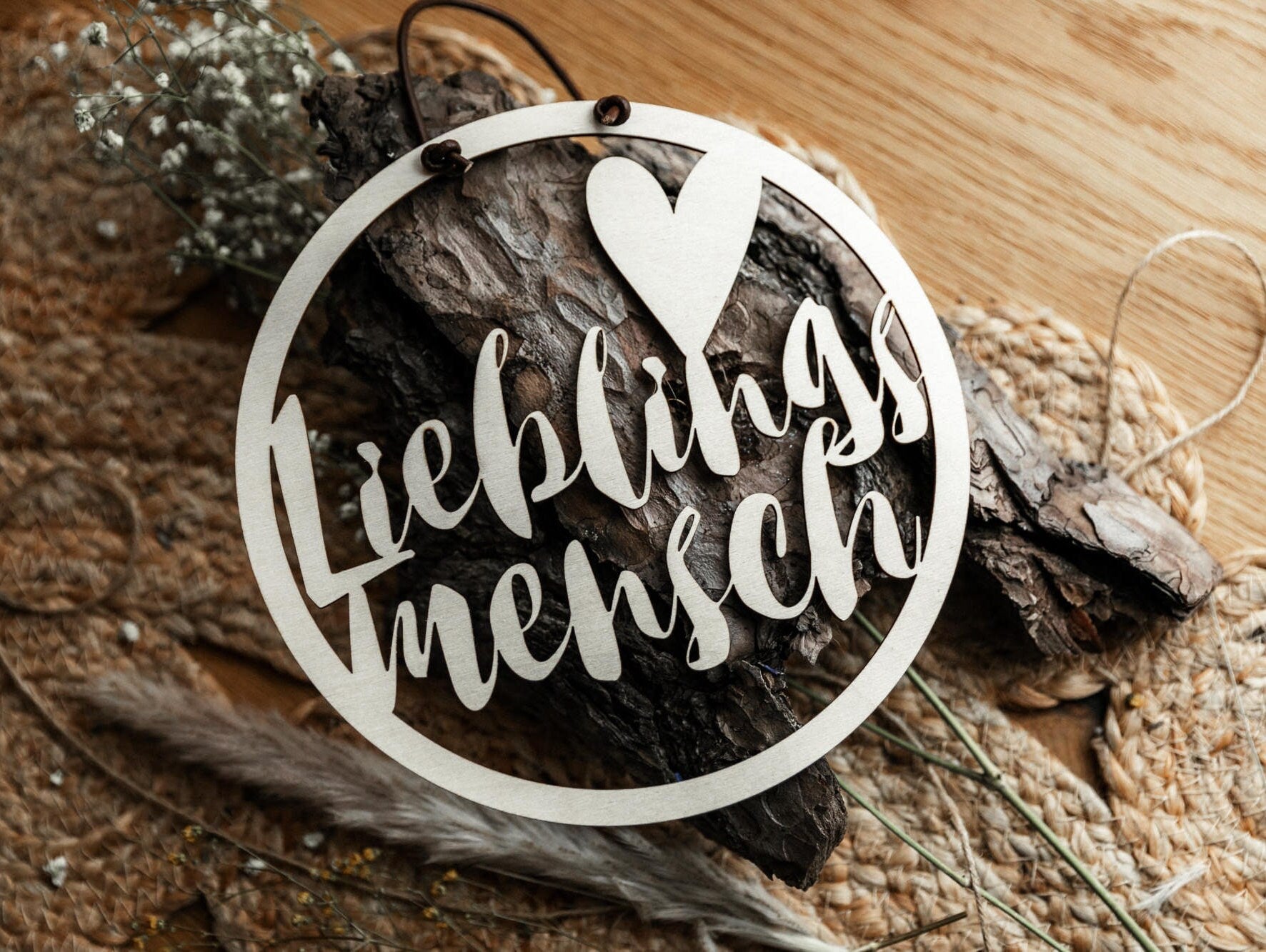 Holzschild - Lieblingsmensch / Türschild / Wandschild / Geschenkidee für Freundin