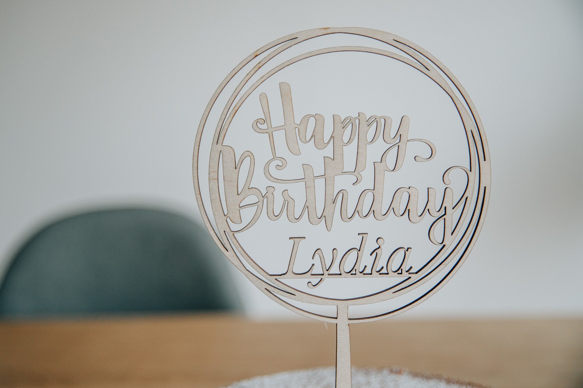 Caketopper Geburtstag mit Namen personalisiert / Happy Birthday Tortenstecker