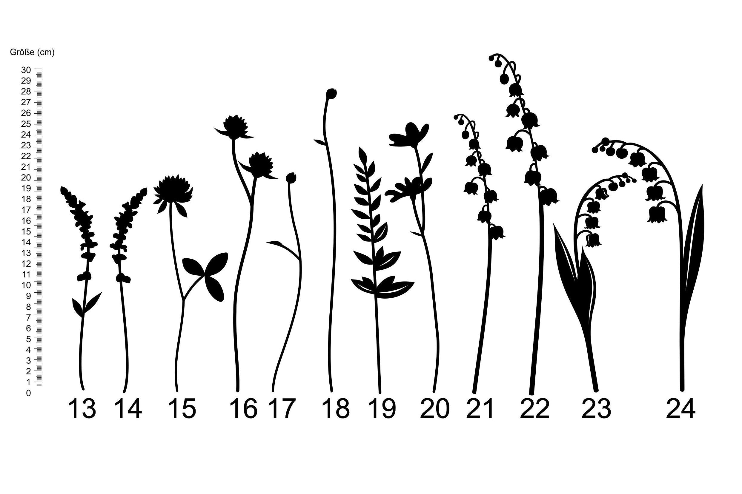 Holzblumen Basteldekoration / DIY Material