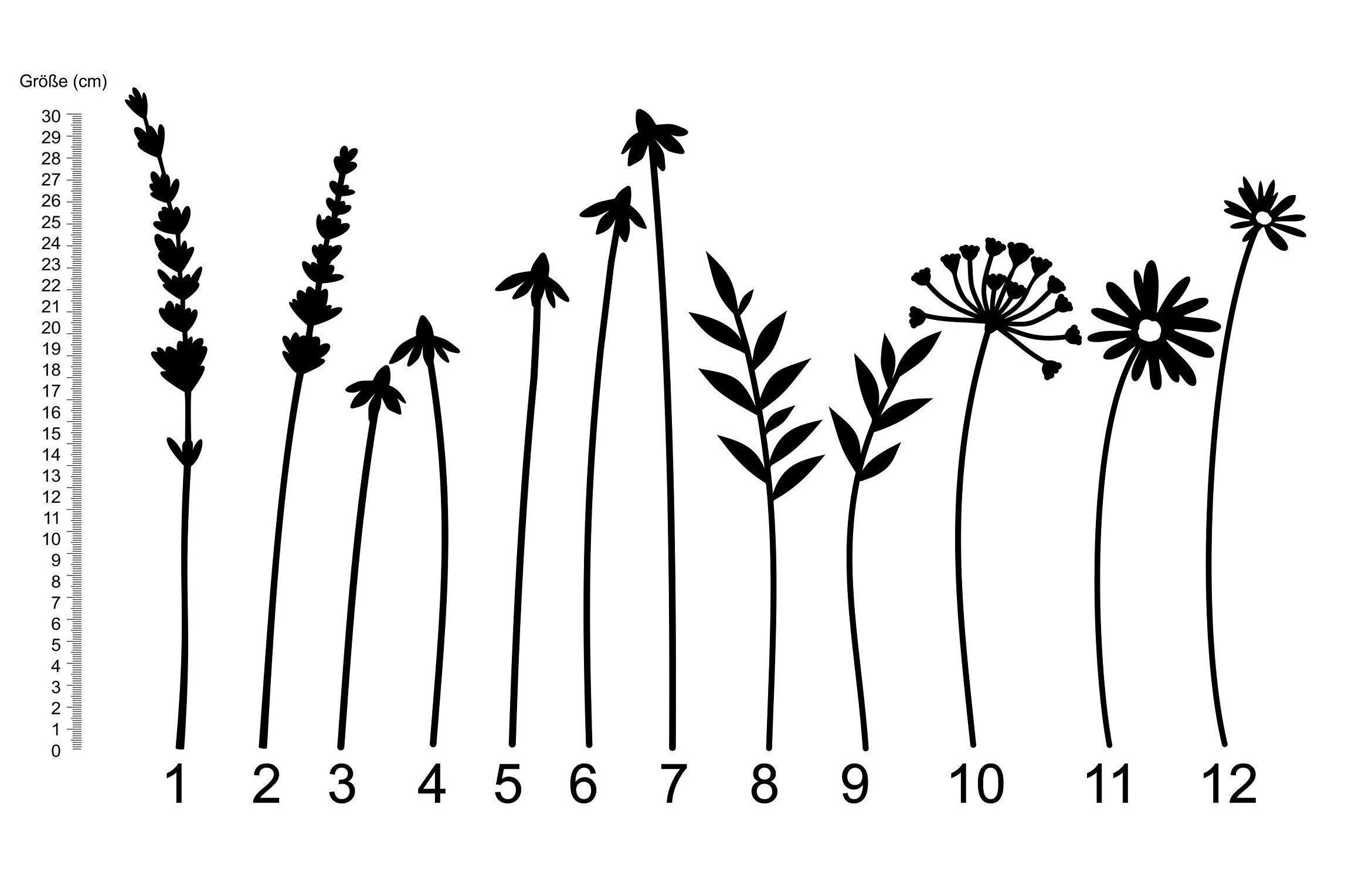 Holzblumen Basteldekoration / DIY Material