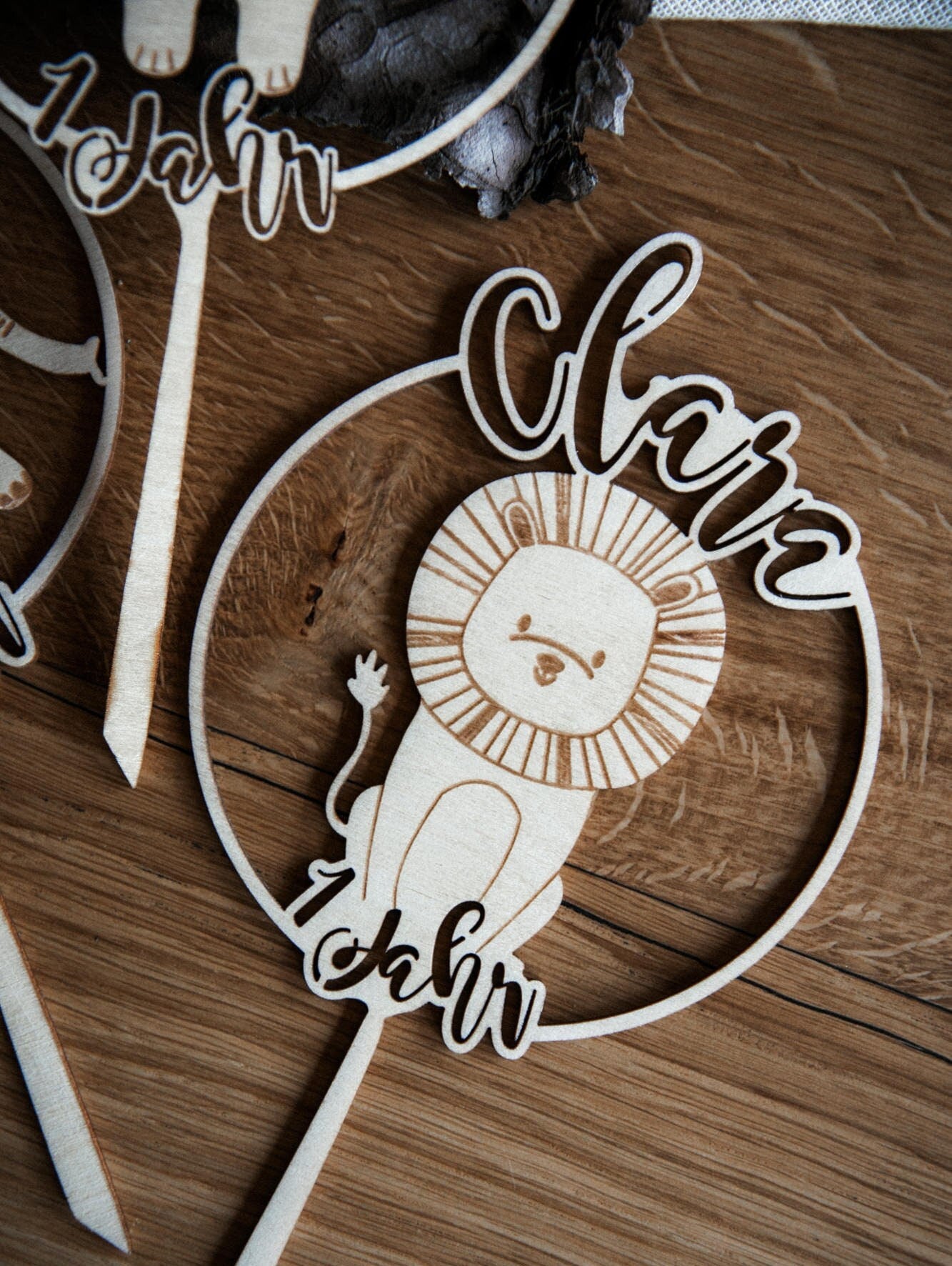 Personalisierter Caketopper für Kindergeburtstage / Kuchendeko Geburtstag mit vielen Tiermotiven