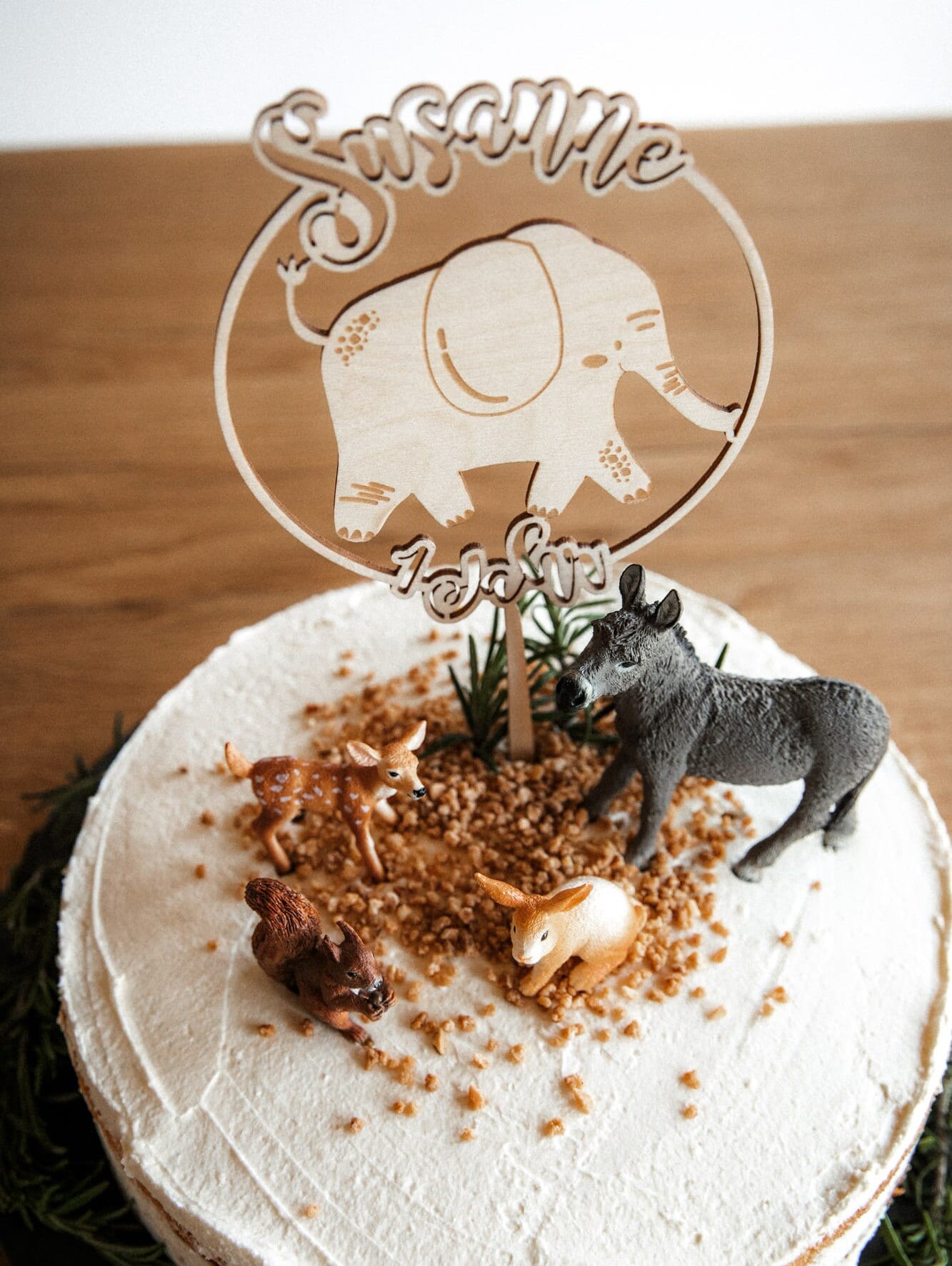 Personalisierter Caketopper für Kindergeburtstage / Kuchendeko Geburtstag mit vielen Tiermotiven