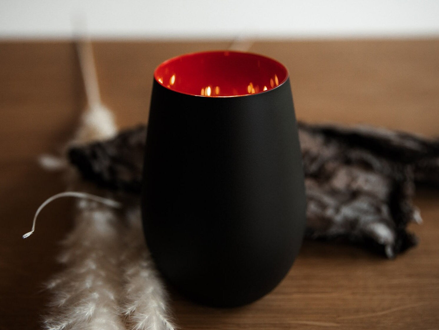 Personalisiertes Windlicht - "Glückliche Familie" Kristallglas / Erinnerungslicht mit Wunschnamen / personalisiertes Geschenk Familie