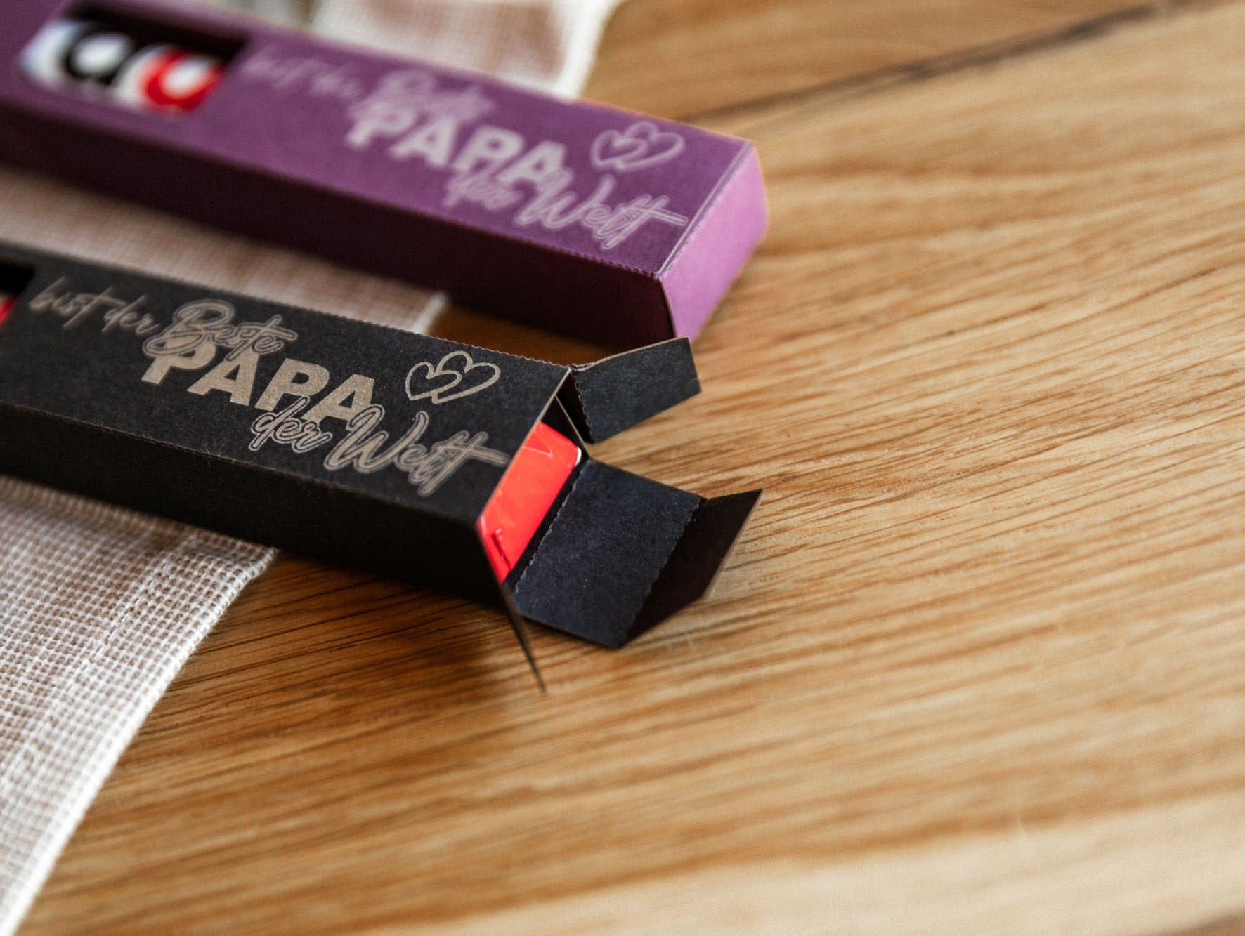 Schokoriegel Geschenkbox mit Duplo / Du... Botschaft für Papa, Mama, Opa,...