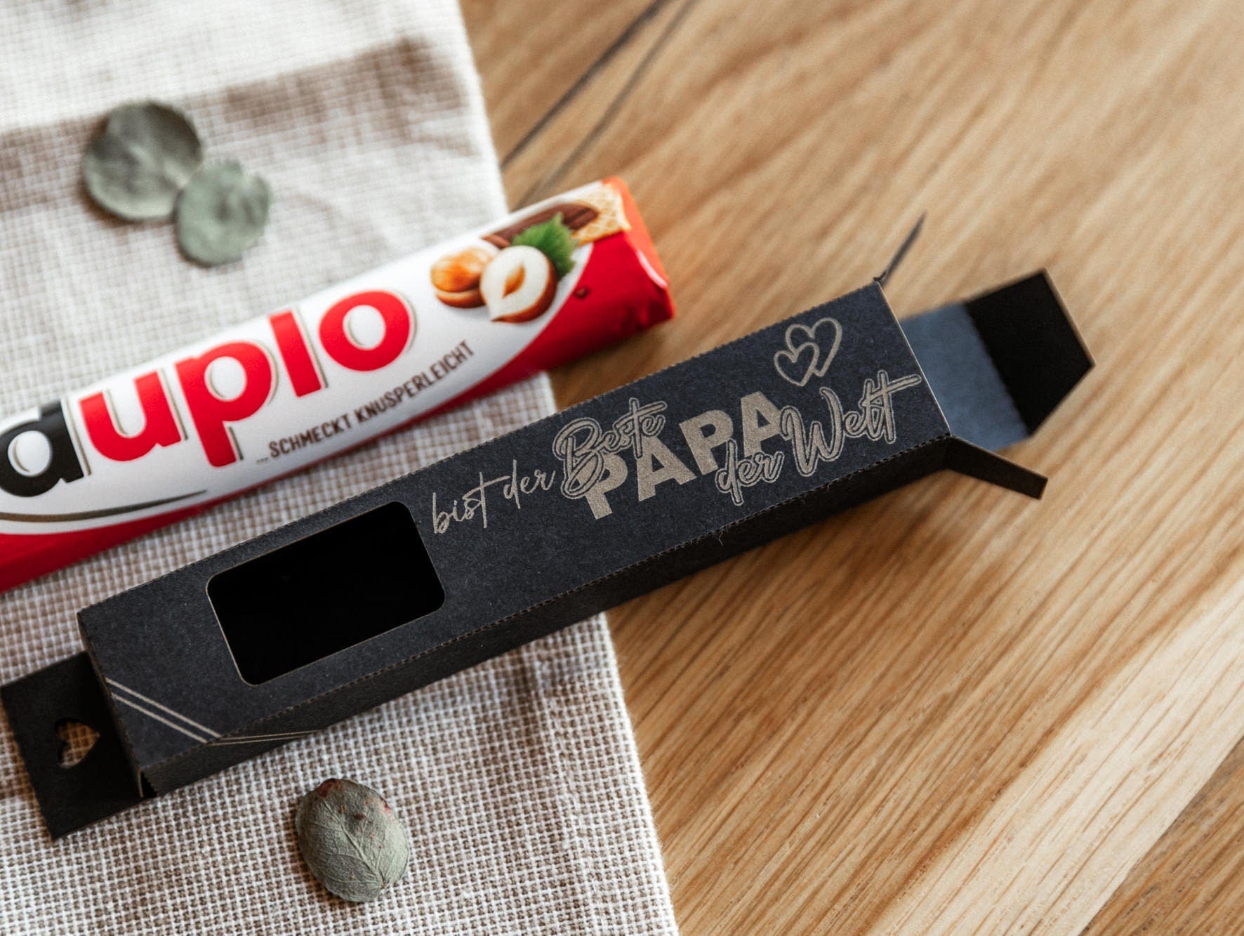 Schokoriegel Geschenkbox mit Duplo / Du... Botschaft für Papa, Mama, Opa,...
