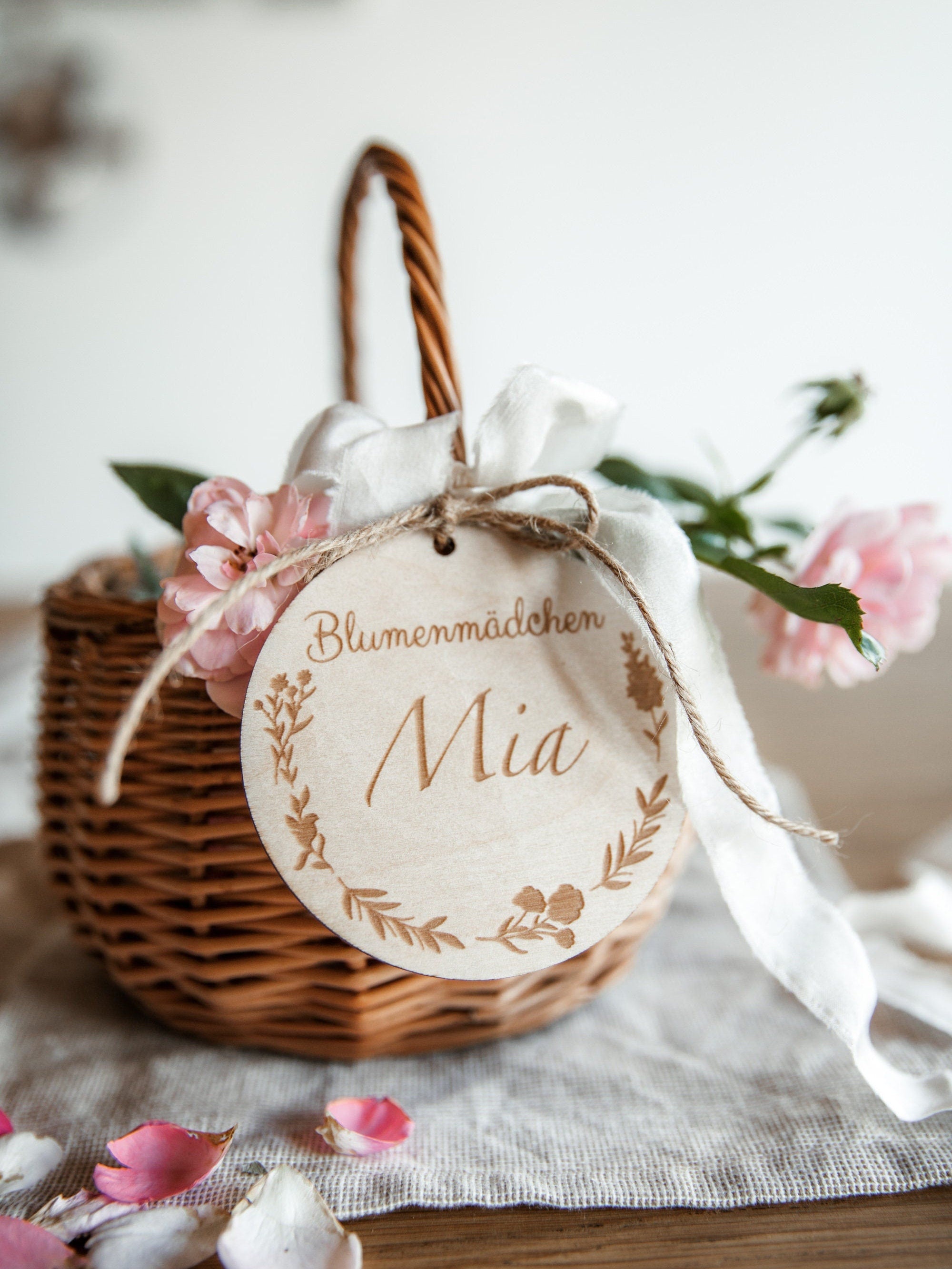 Blumenkörbchen für Kinder aus Weide in 3 Größen / Blumenkorb / Weidenkorb
