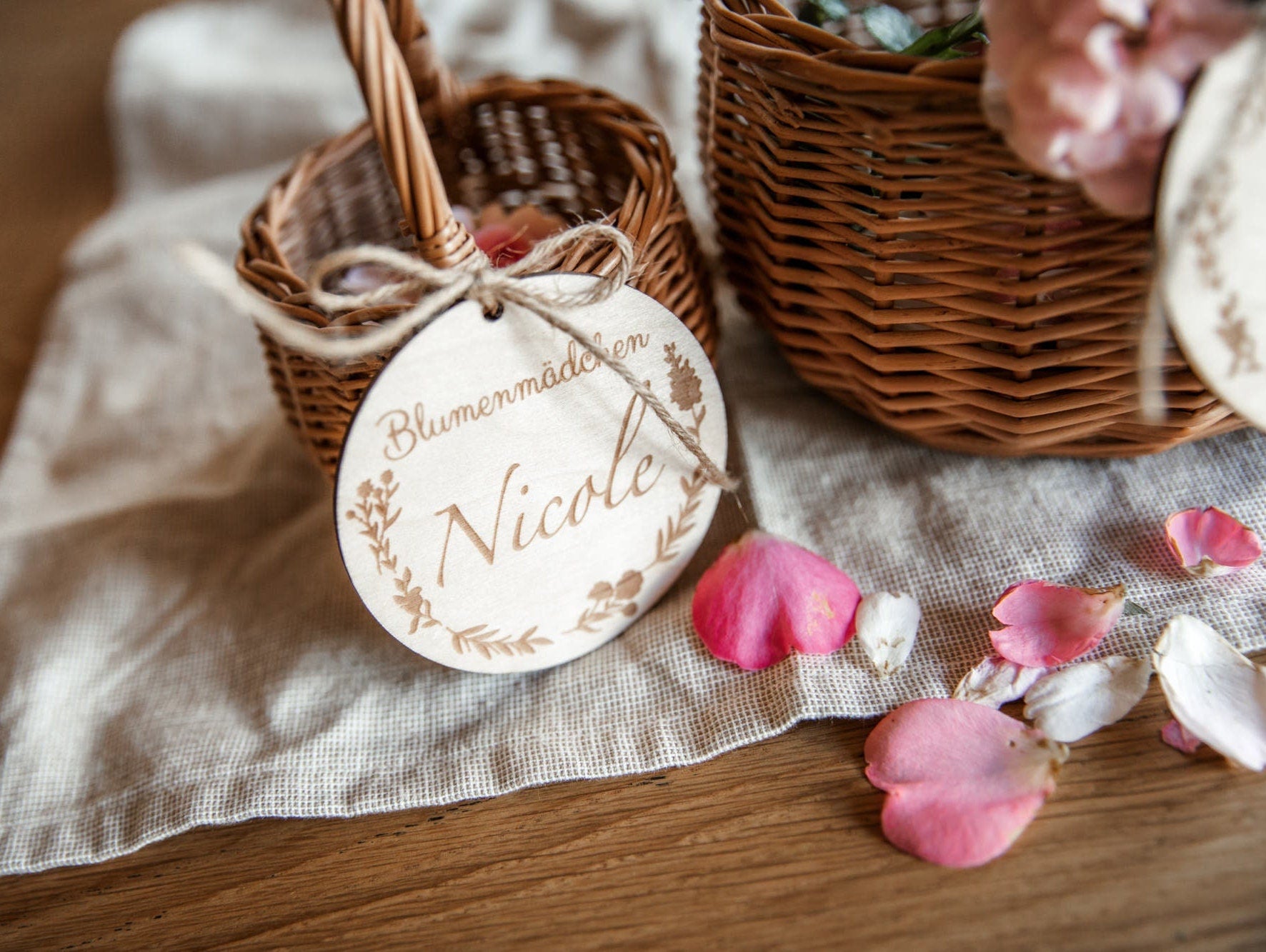 Blumenkörbchen für Kinder aus Weide in 3 Größen / Blumenkorb / Weidenkorb