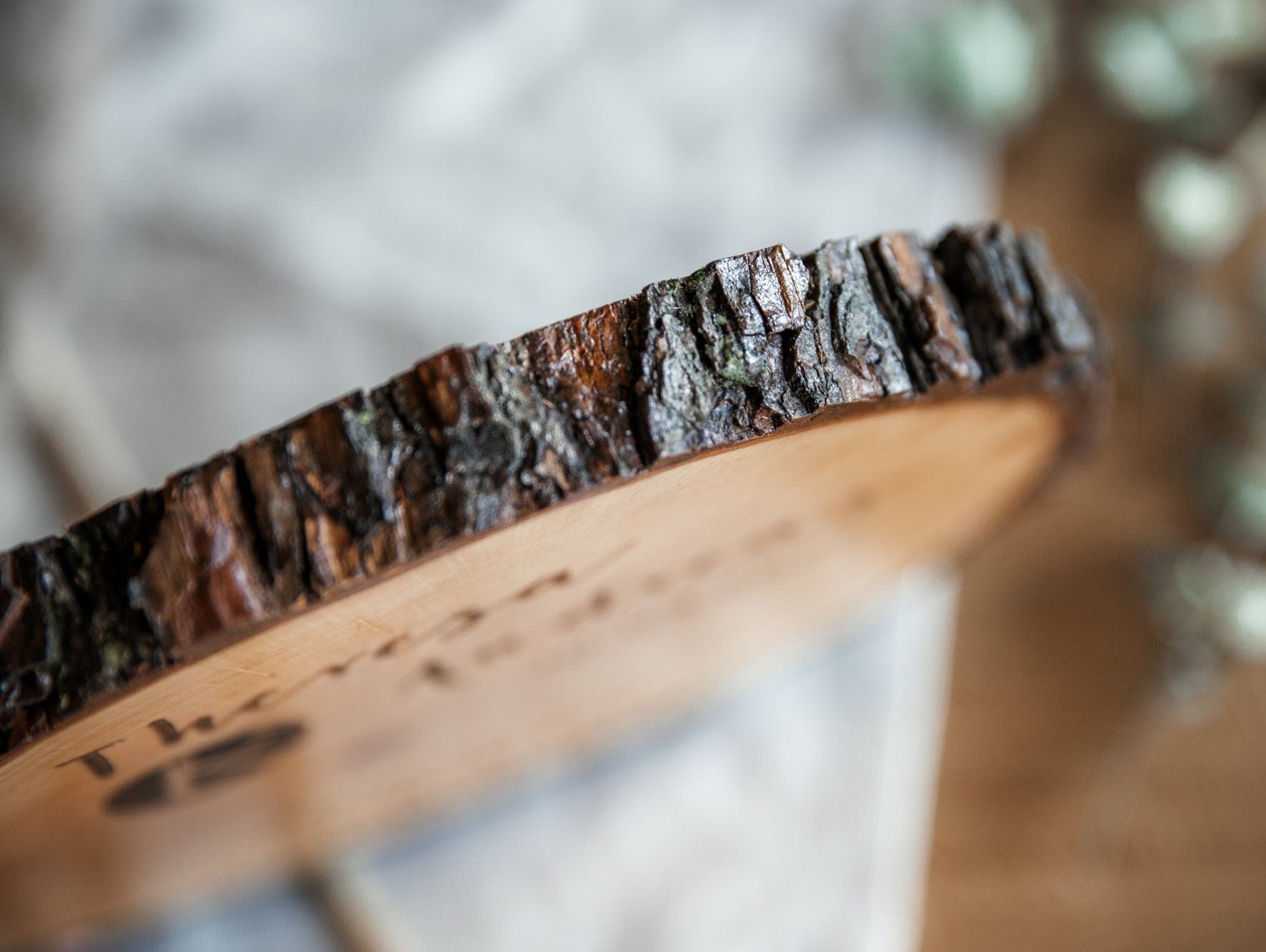 Ringkissen aus Holz für Hochzeit I Personalisierte Ringscheibe