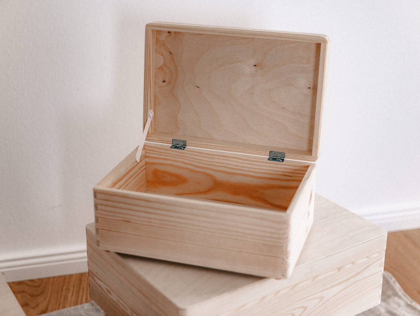 Erinnerungskiste Kind / Holzkiste personalisiert / 3 Größen / Panda