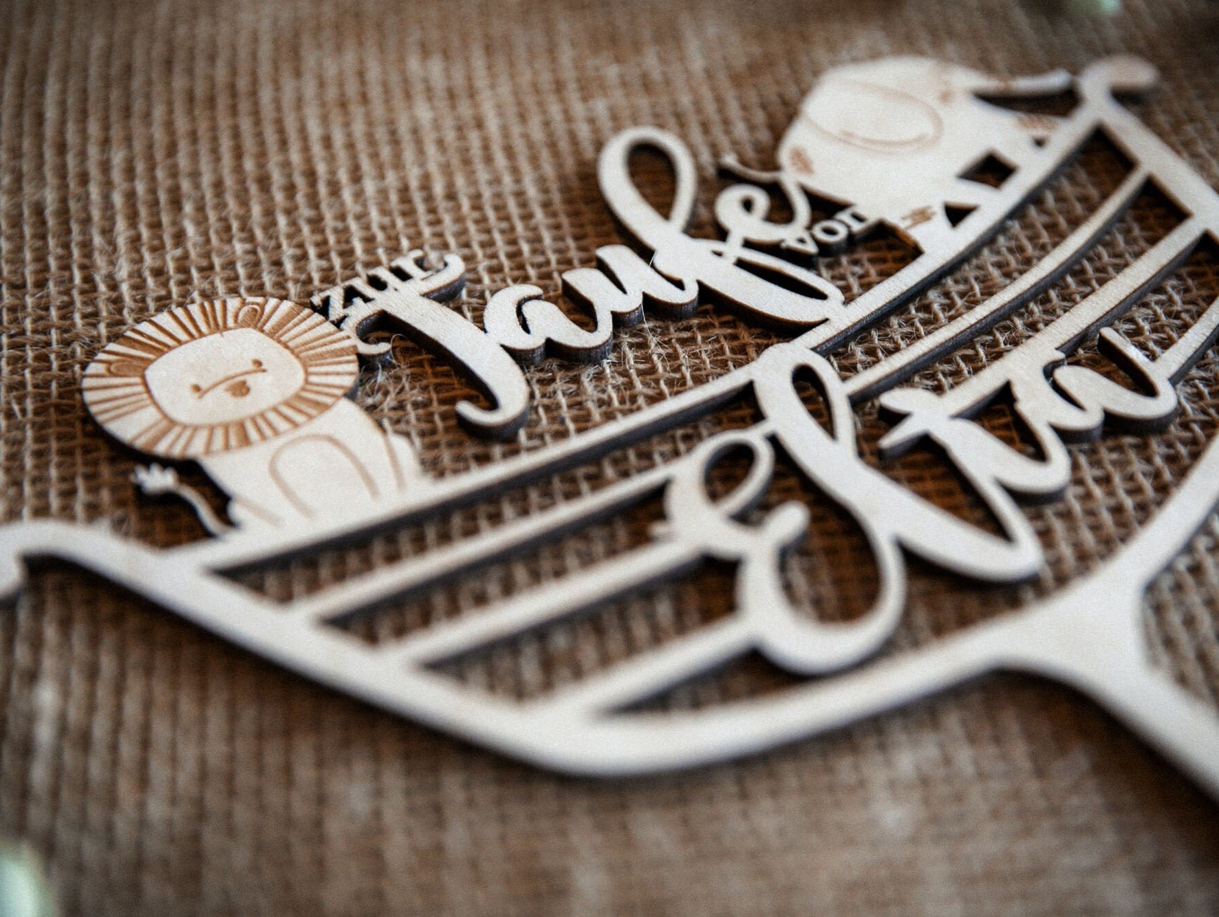 Personalisierter Caketopper zur Taufe / Arche Noah / Kuchendeko Tortenstecker