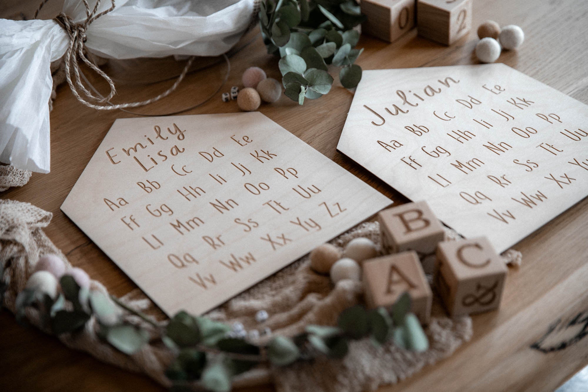 Personalisiertes Alphabet Schild zur Einschulung | Kinderzimmer Deko ABC