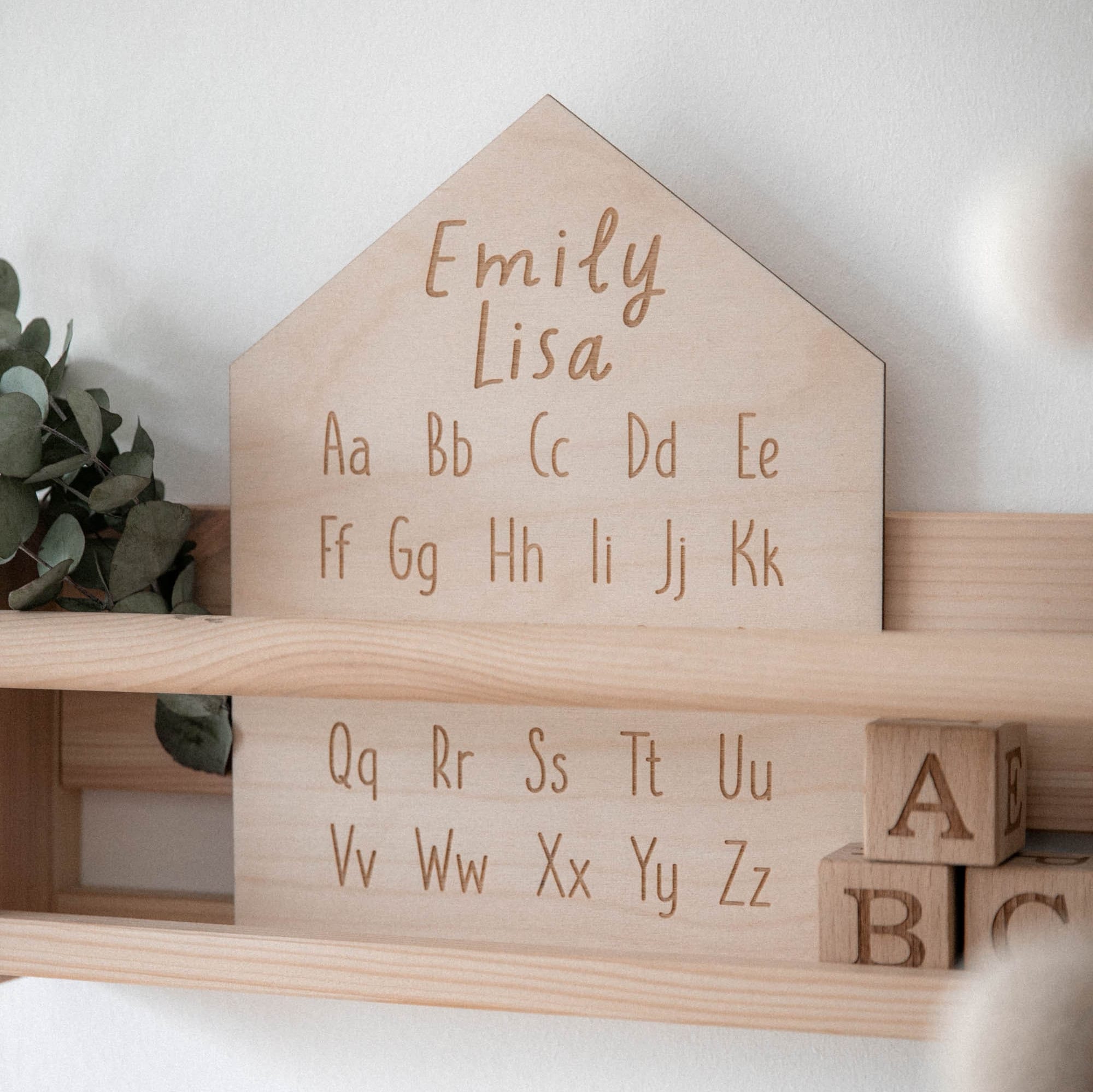 Personalisiertes Alphabet Schild zur Einschulung | Kinderzimmer Deko ABC