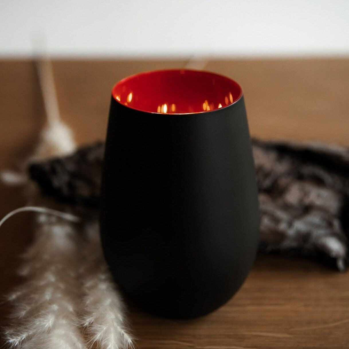 Personalisiertes Windlicht zur Hochzeit / Hochzeitsgeschenk mit Gravur / Personalisierte Geschenkidee Hochzeit "Zwei Herzen"