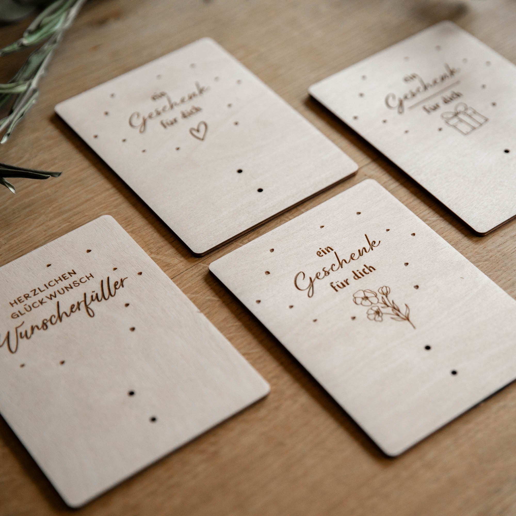 Laserhelden Shop - Glückwunschkarten aus Holz mit Geldschein